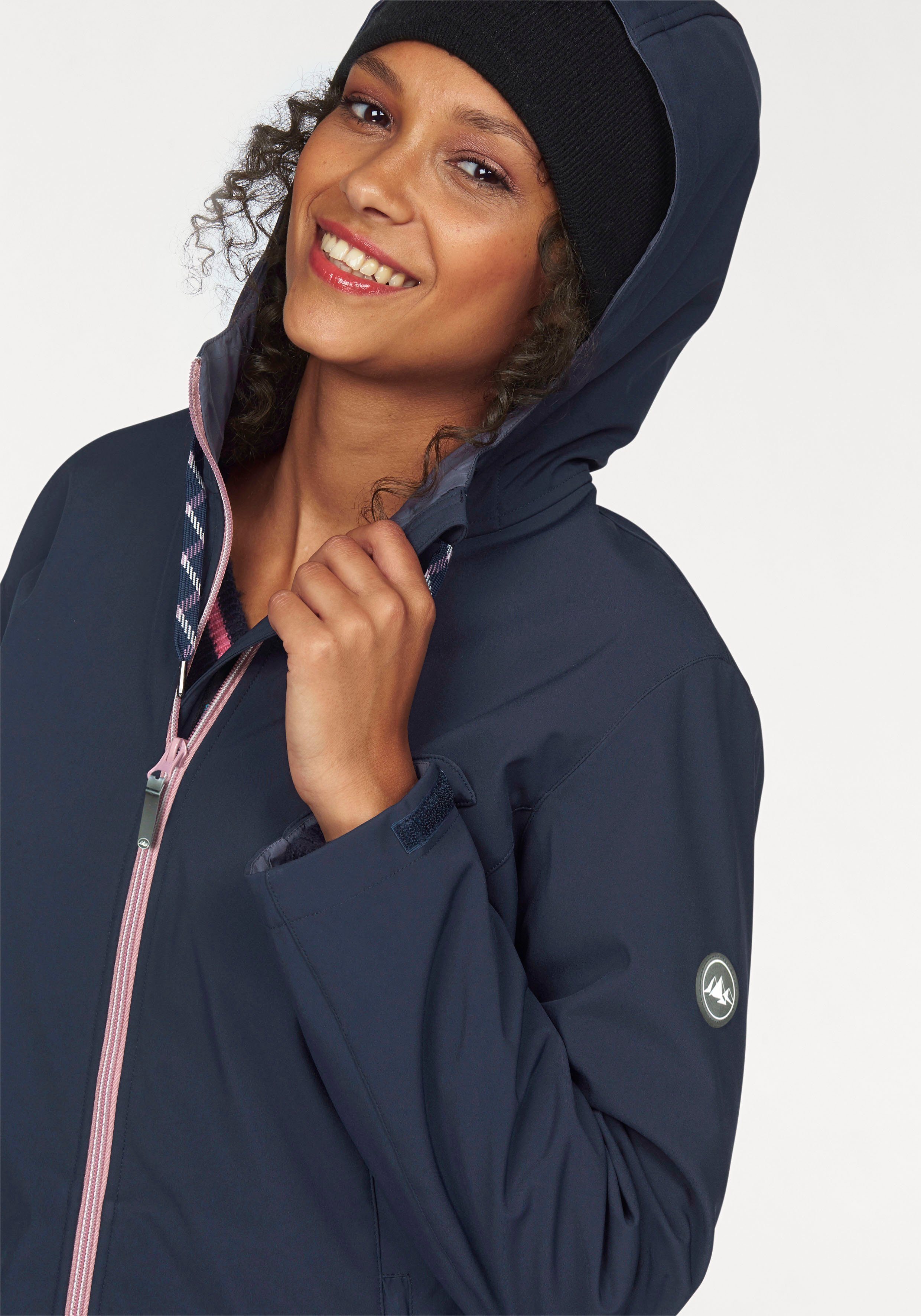 Polarino Softshelljacke für den Übergang, aus Softshell, wasserabweisend, winddicht