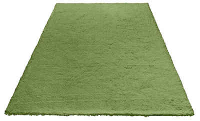 Hochflor-Teppich Microfaser Teppich Magong, my home, rechteckig, Höhe: 25 mm, Wohnzimmer, Schlafzimmer, Kinderzimmer, auch rund und als Дорожка