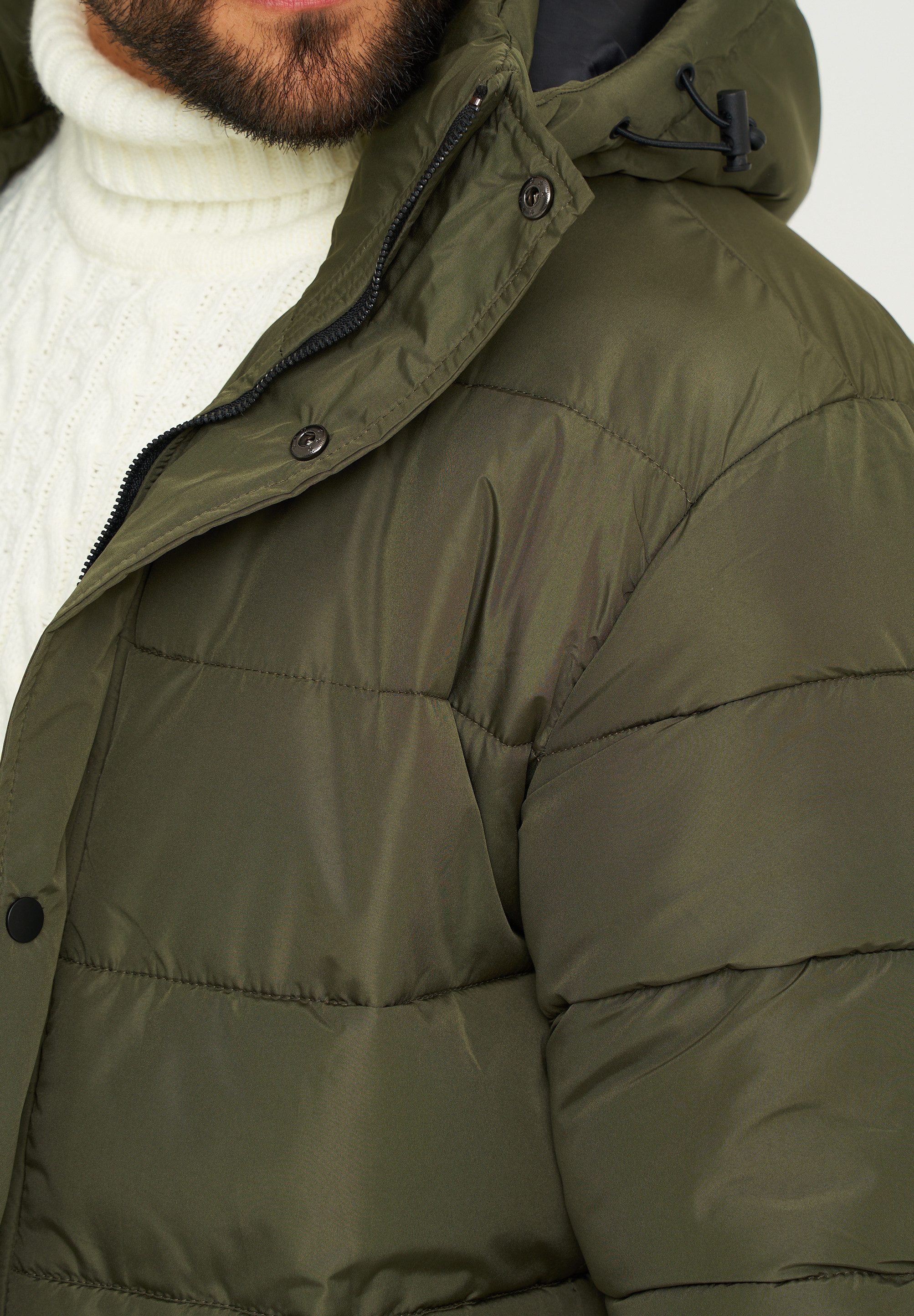 SOULSTAR Winterjacke S2TAHTA Herren Pufferjacke mit Kapuze warme Steppjacke Mens Jacket