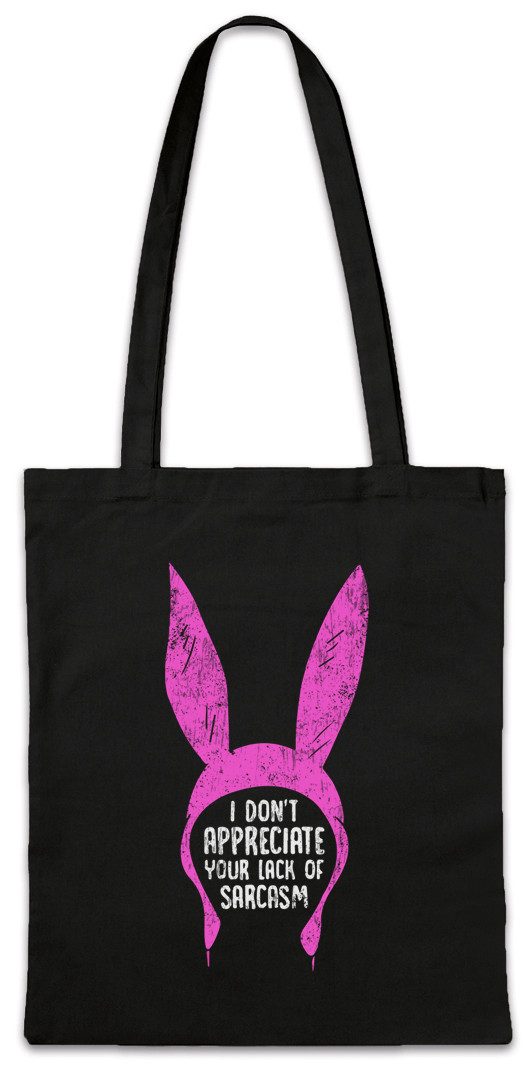 Urban Backwoods Beuteltasche Lack Of Sarcasm Stofftasche Bob Linda Tina Ruth Bob's Louise Belcher (1-tlg), Burgers Hamburguesa TV Series