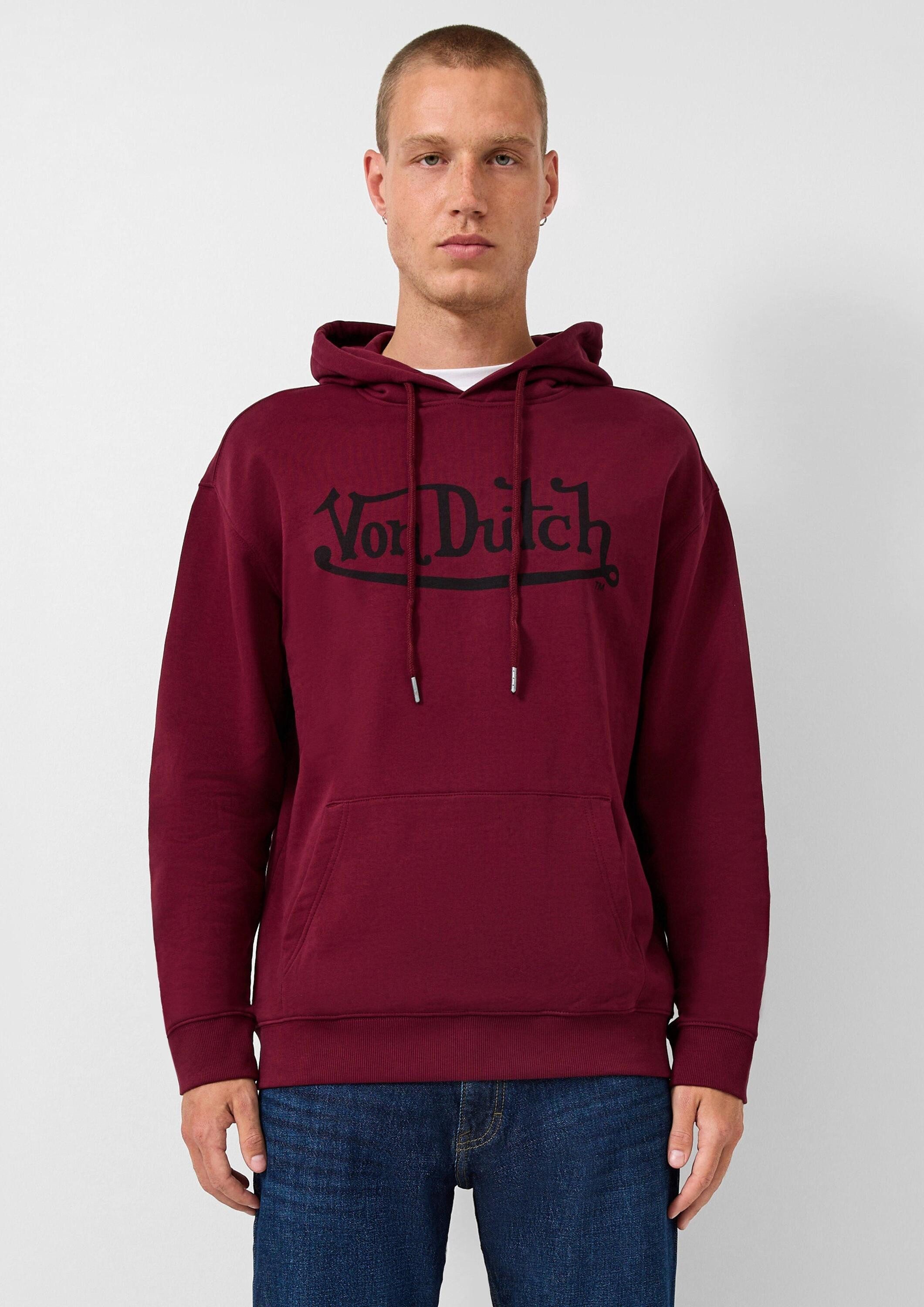 QS Sweatshirt Sweatshirt Hoodie mit Frontdruck, QS x Von Dutch