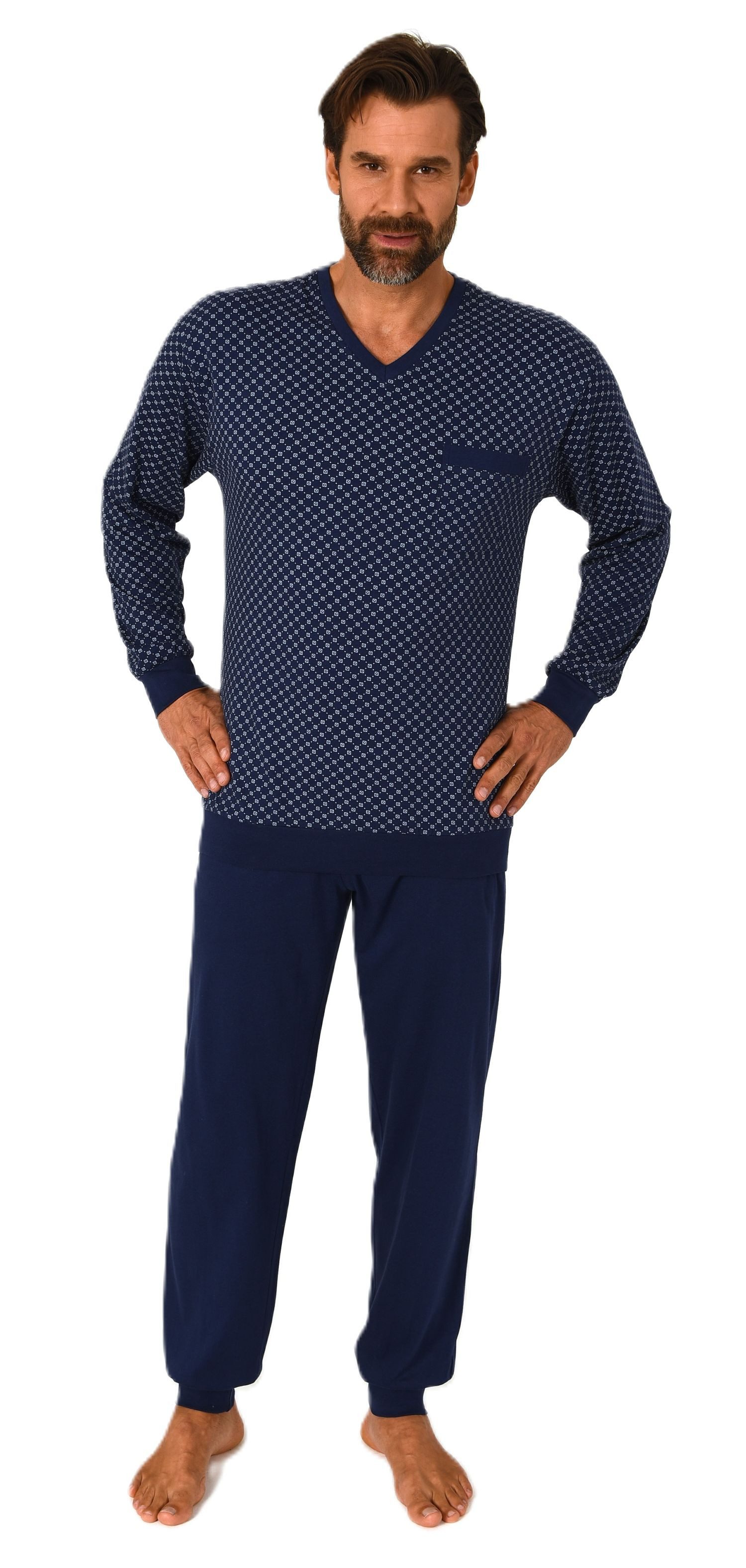 Normann Pyjama Normann Herren Schlafanzug langarm günstig online kaufen