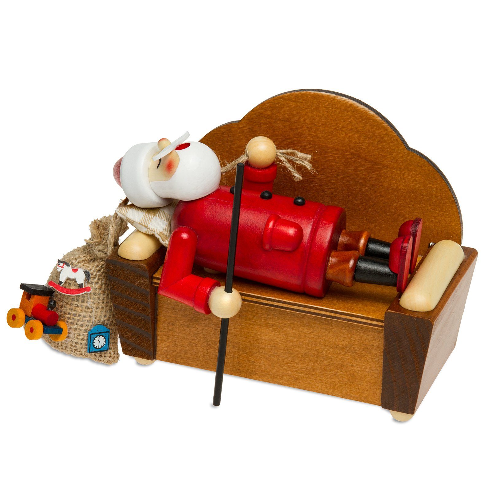 SIKORA Weihnachtsfigur RM-A-SOFA schlafendes Holz Räuchermännchen günstig online kaufen
