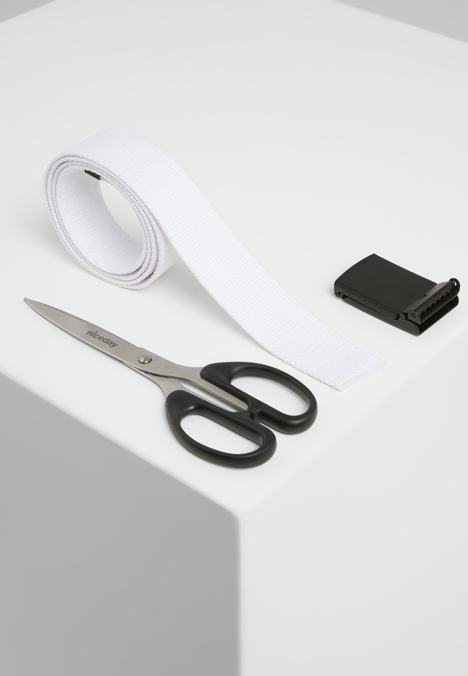 URBAN CLASSICS Hüftgürtel Accessoires Belts white-black Canvas