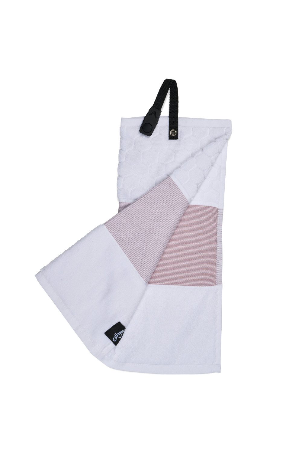 Callaway Sporthandtuch Callaway Schlägertuch Tri Fold Weiß/Mauve 53cmx40cm