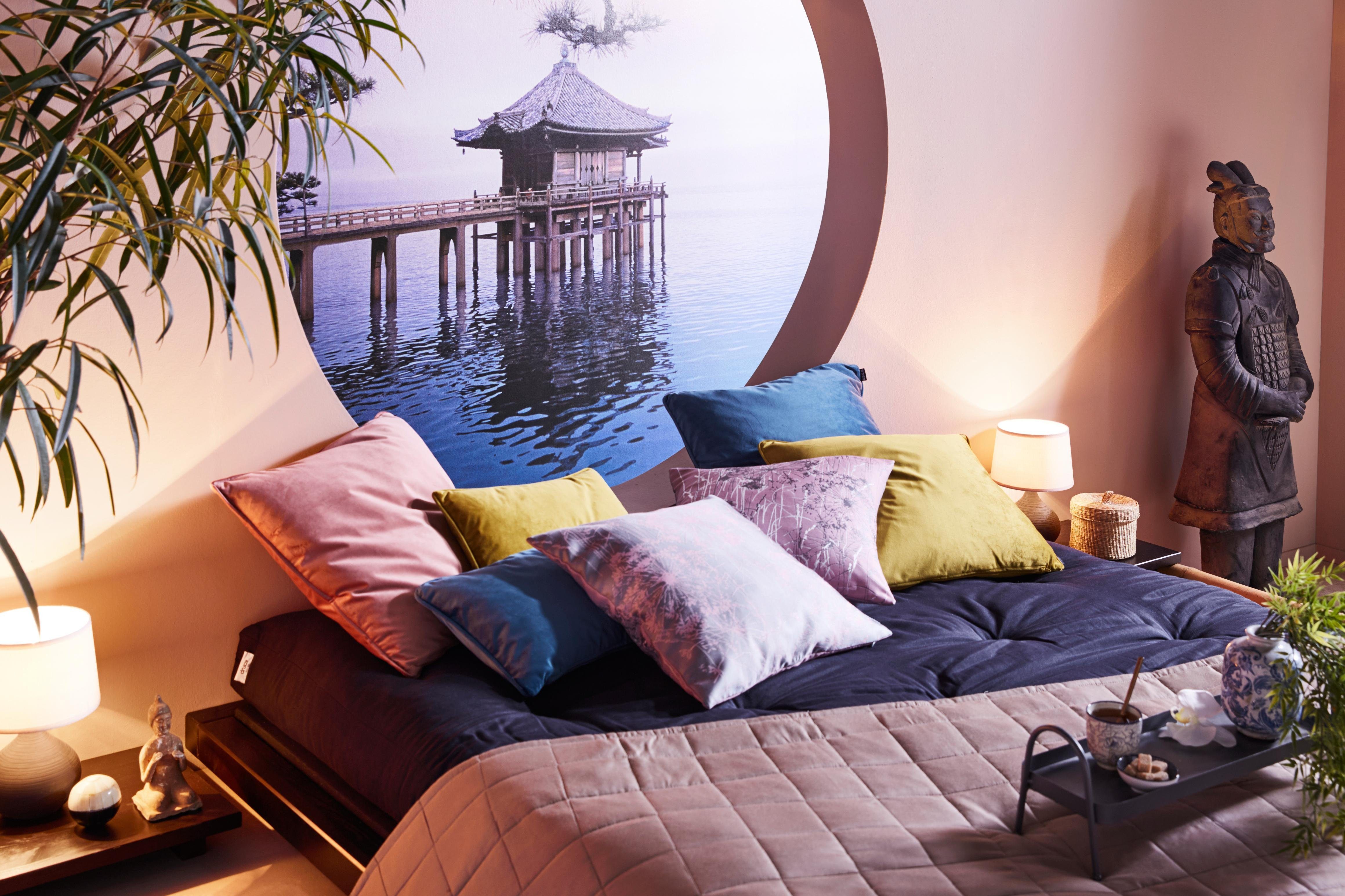 H.O.C.K. Dekokissen Nobile Samt, Kissenhülle mit Füllung, 1 Stück günstig online kaufen