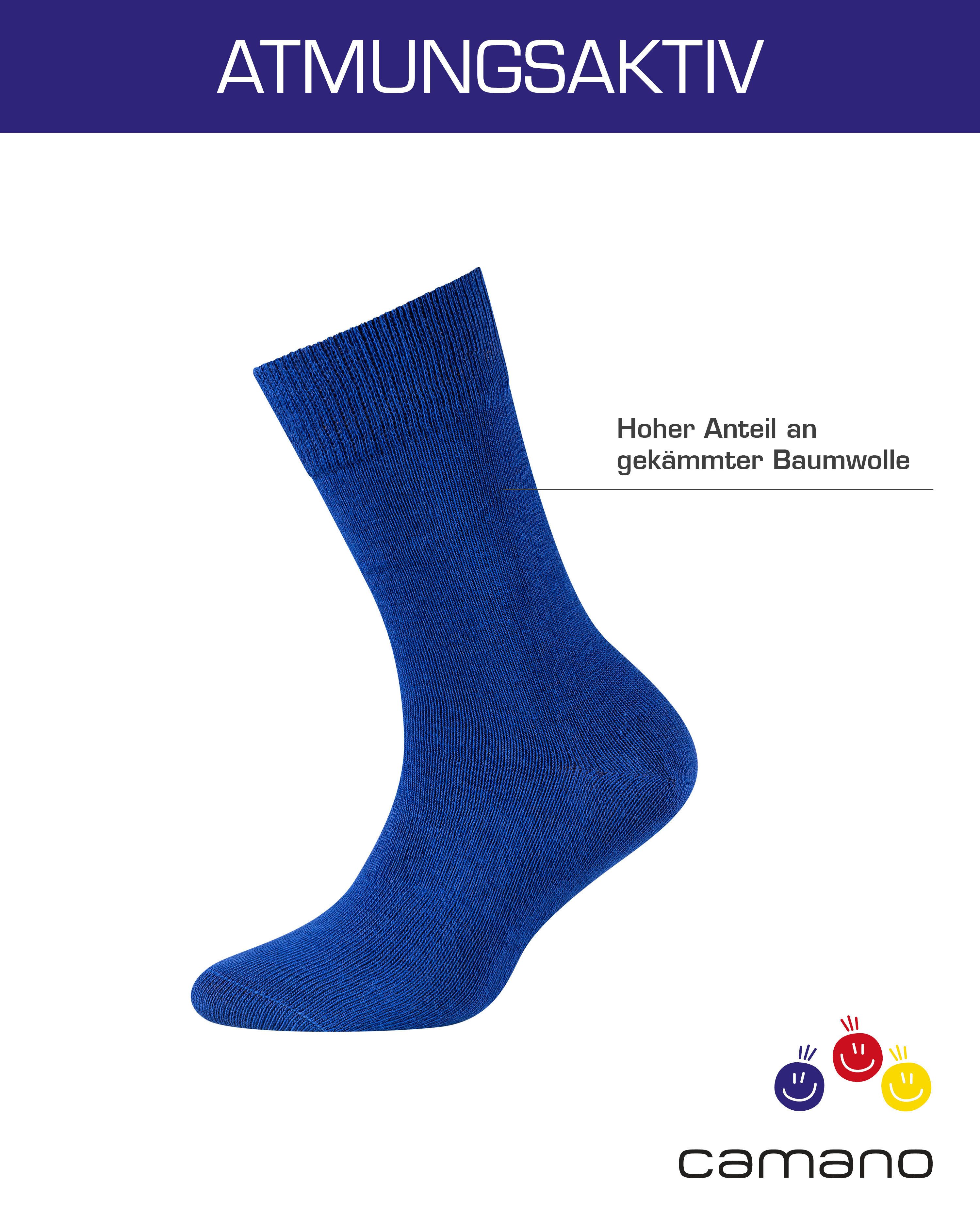 Camano Socken ca-soft (6 Paar) mit Komfortbund und gepolsterten Zehen-/Fersenbereich