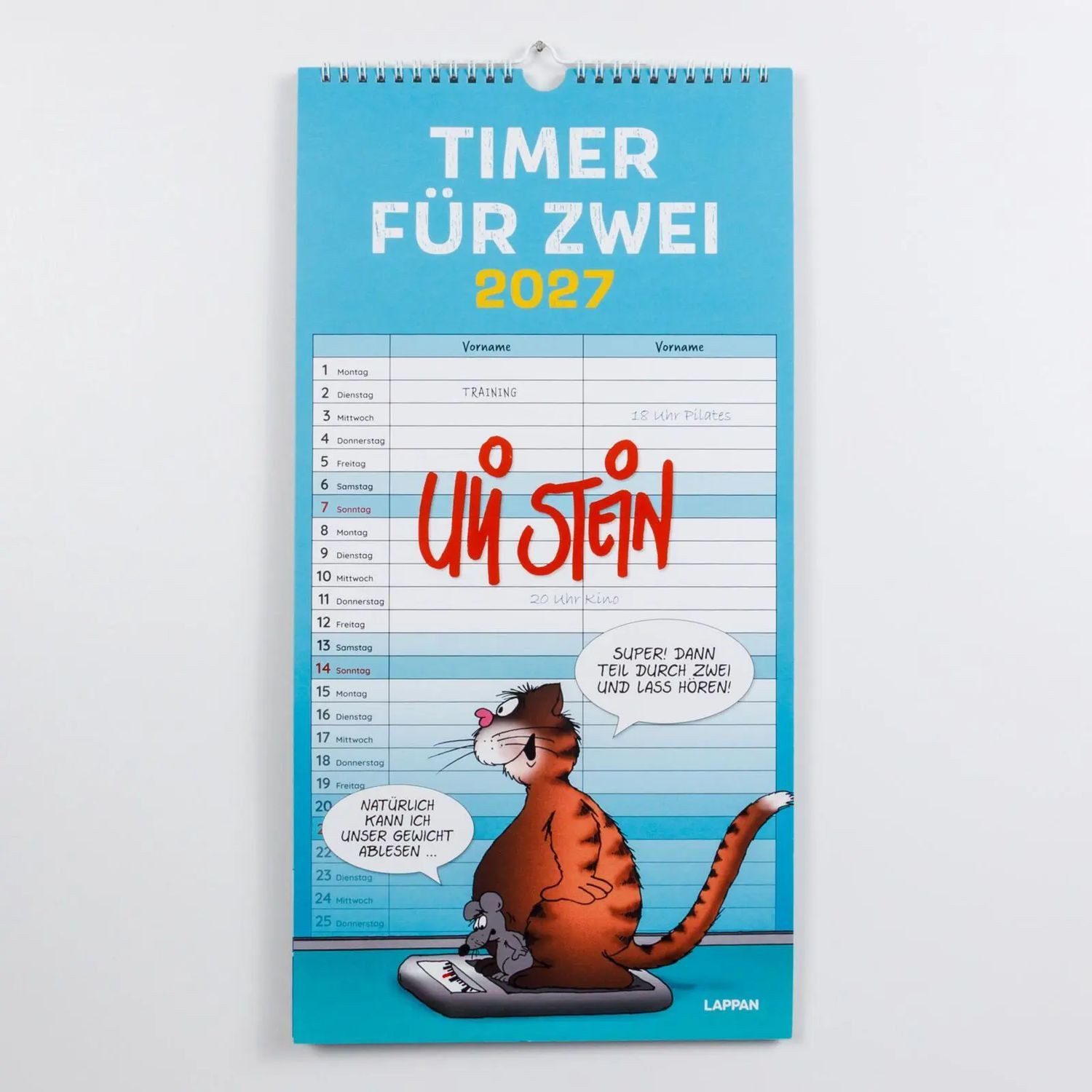 Lappan Verlag Wandkalender Uli Stein Timer für zwei 2027: Monatskalender für die Wand