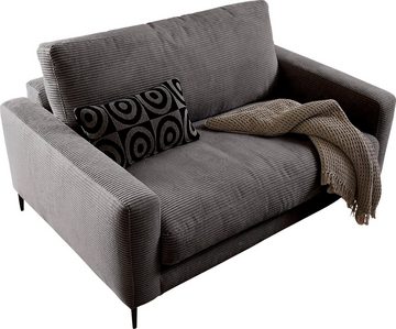 INOSIGN 1,5-Sitzer Downtown B/T/H: 152/105/84 cm, weicher Sitzkomfort, Cord, gemütliches Loungemöbel zum Relaxen