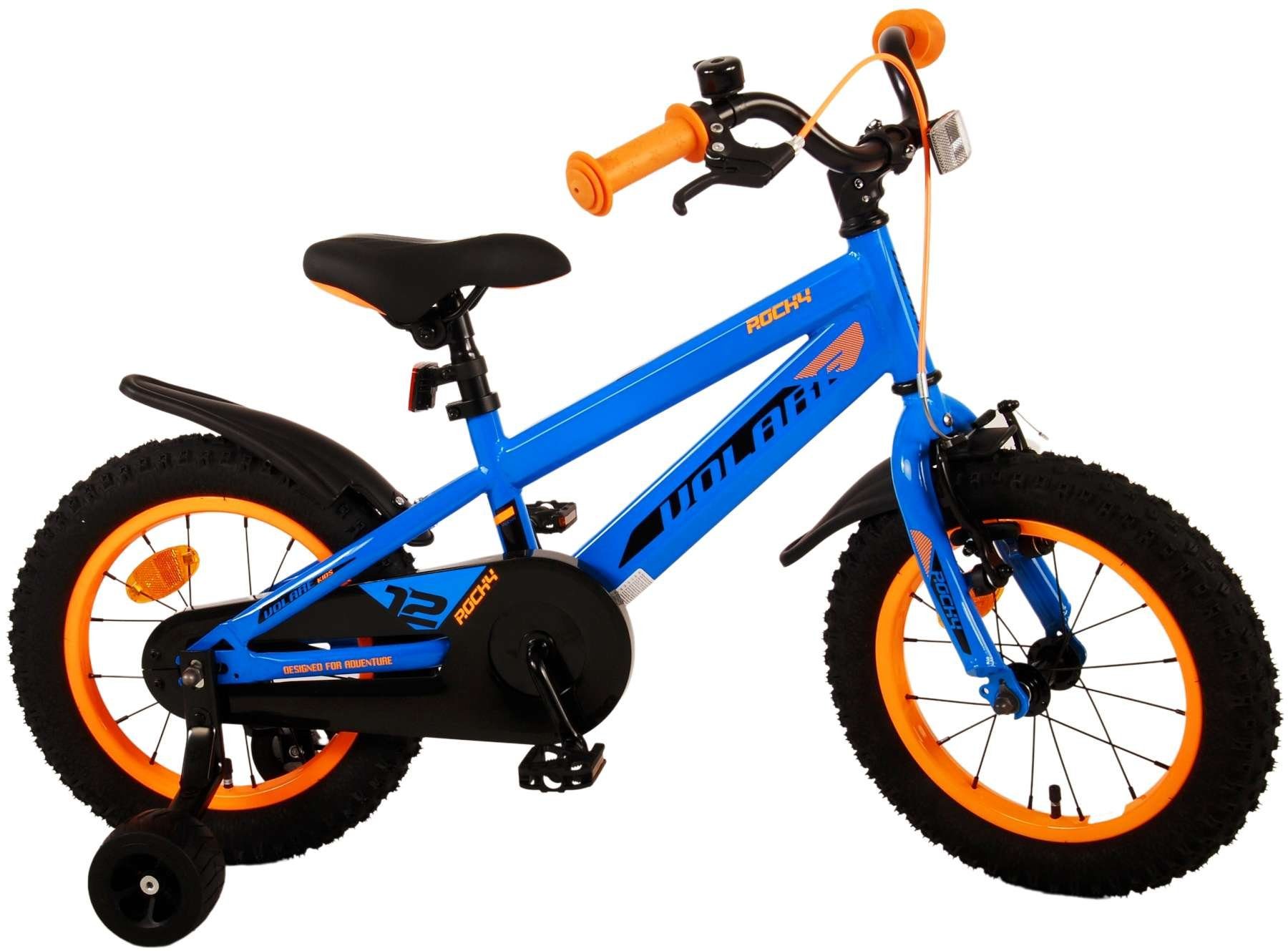 Zoll 14 - Kinderfahrrad und - Schaltung mit - Fahrrad Stützräder Kinder Kinderrad Handbremse, 14 Jungs TPFSports Jungen - Zoll Gang, Volare - Rücktritt (Jungsfahrrad Fahrrad Rocky Blau ohne 1 Sicherheitsgriffe),