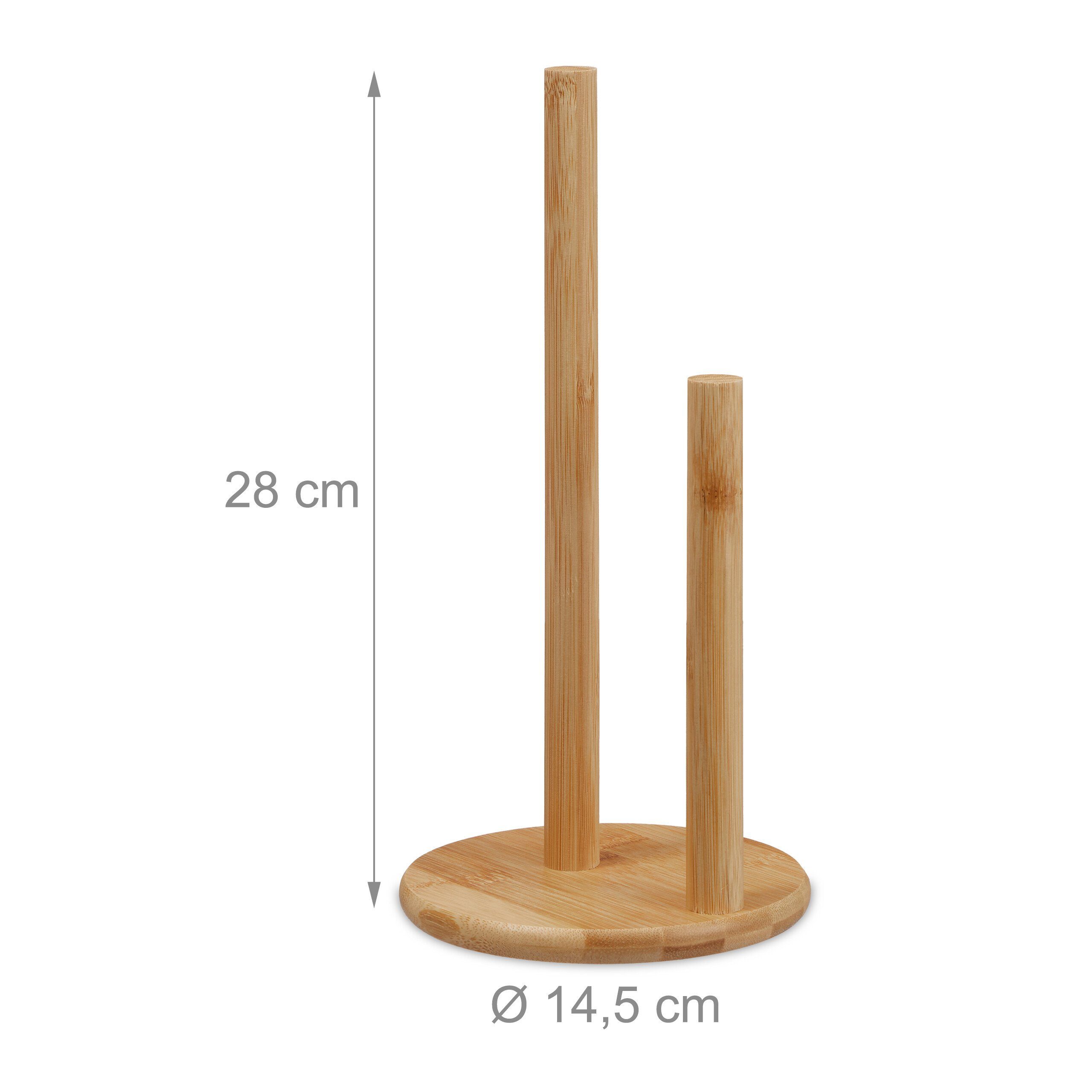 relaxdays Küchenrollenhalter mit Abrollstopp