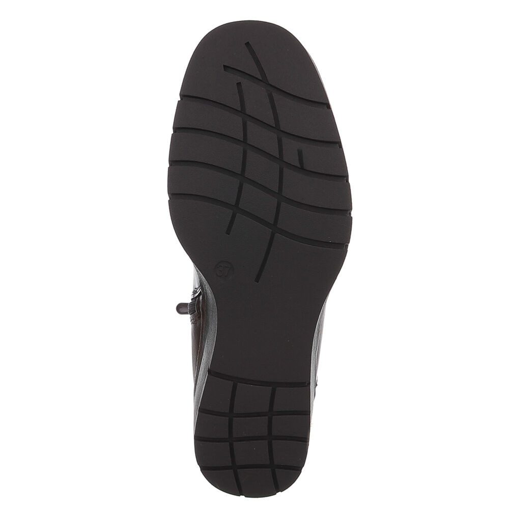 Ital-Design Modische Damen-Stiefeletten mit Komfort für Alltag und Freizeit Keilstiefelette (90649046) Keilabsatz/Wedge Stiefeletten in Schwarz