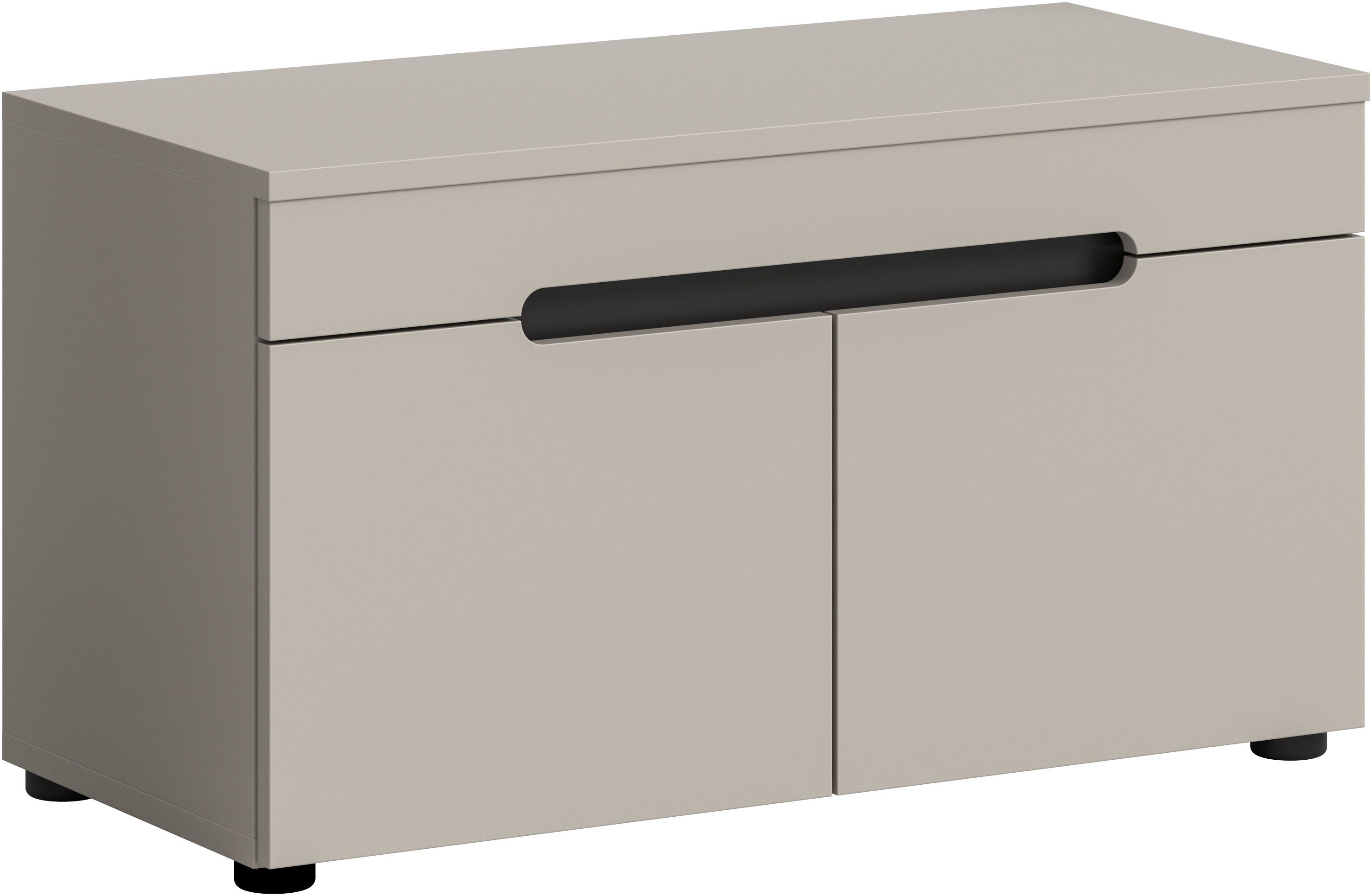 Home affaire Sitzbank REHAT, TOPSELLER!, Breite 80cm, 2 Türen, 2 Fächer (in verschiedenen Farben erhältlich), Garderobenbank, Flurbank, Dielenbank, Bank mit Stauraum, Bank