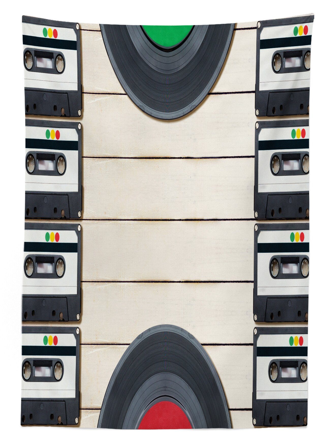 Für geeignet Farben, Waschbar Bereich Tischdecke Klare den Abakuhaus Aufzeichnungen Außen Indie Farbfest Audio-Kassetten