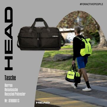 Head Sporttasche Head Reisetasche Sporttasche Polyester (Reisetasche), Reisetasche, Sporttasche Recycled Polyester, schwarz ca. 30cm hoch