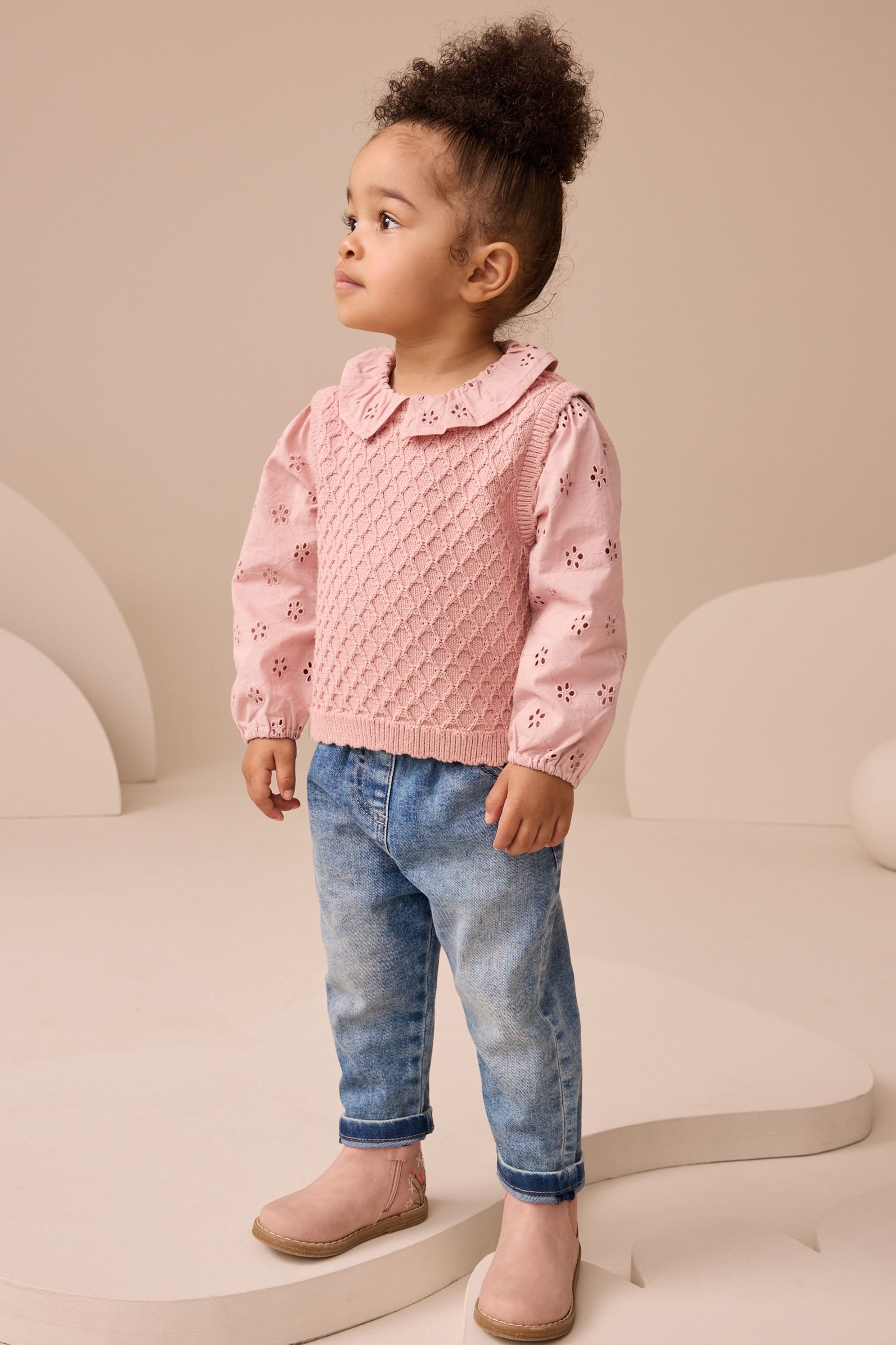 Next 2-in-1-Pullover Lagen-Strickpullover (1-tlg)