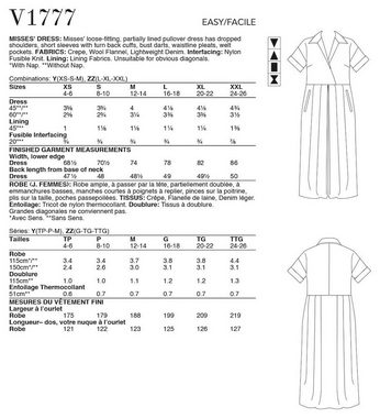 H-Erzmade Kreativset Vogue® Patterns Papierschnittmuster Damen - Pullov