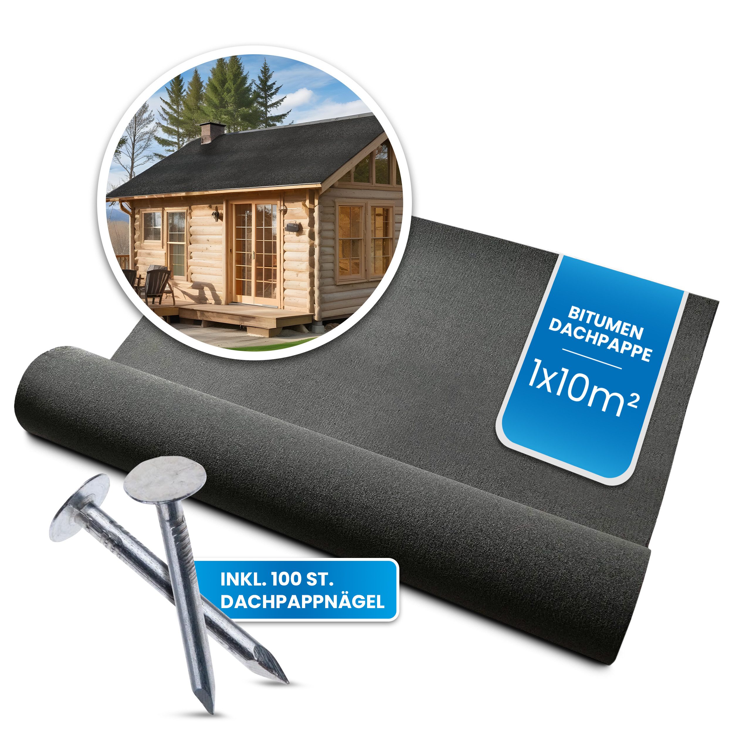 Gartenpirat Dachpappe Bitumen Dachpappe schwarz zur Dacheindeckung inkl. Da günstig online kaufen