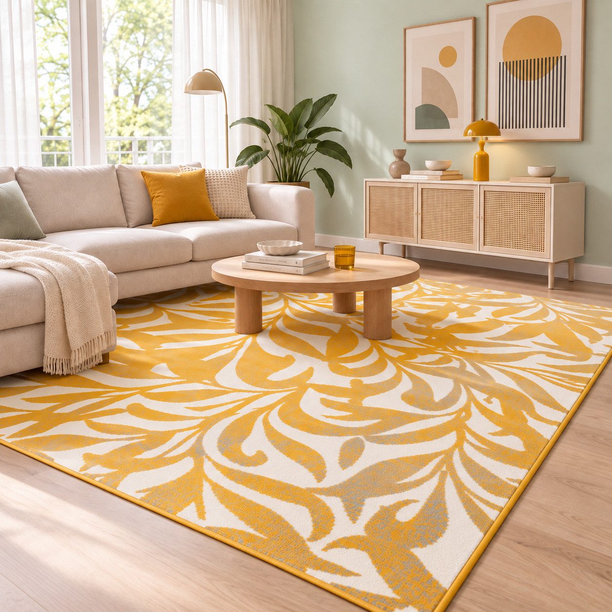 Pergamon Designteppich Modern Designer Velours Teppich Samba, Rechteckig, Höhe: 13 mm