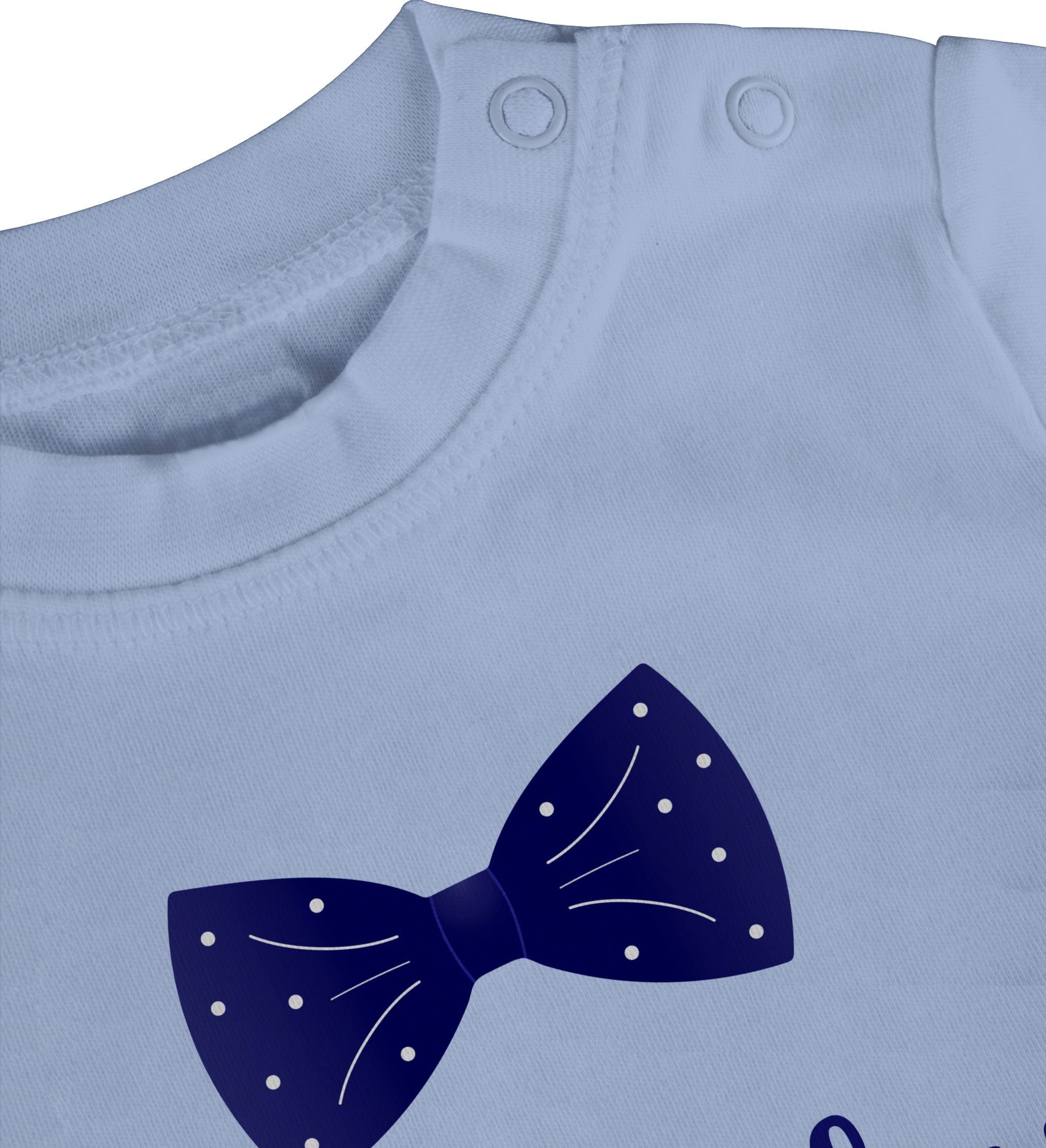 Shirtracer T-Shirt - 2 Fliege Geburtstag für Birthday Babys Geschenk Boy Babyblau