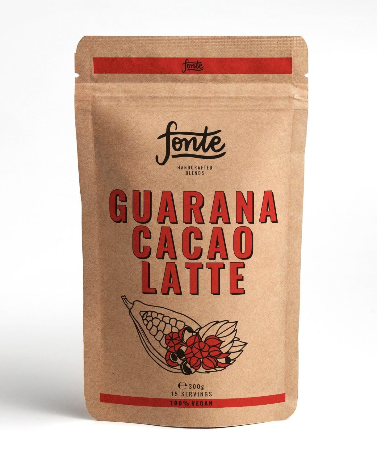 LK Trend & Style Tee Fonte Guarana Cacao Latte, 300 g, (300g Beutel sind ca. 15 Portionen), der gesunde Energie Kick