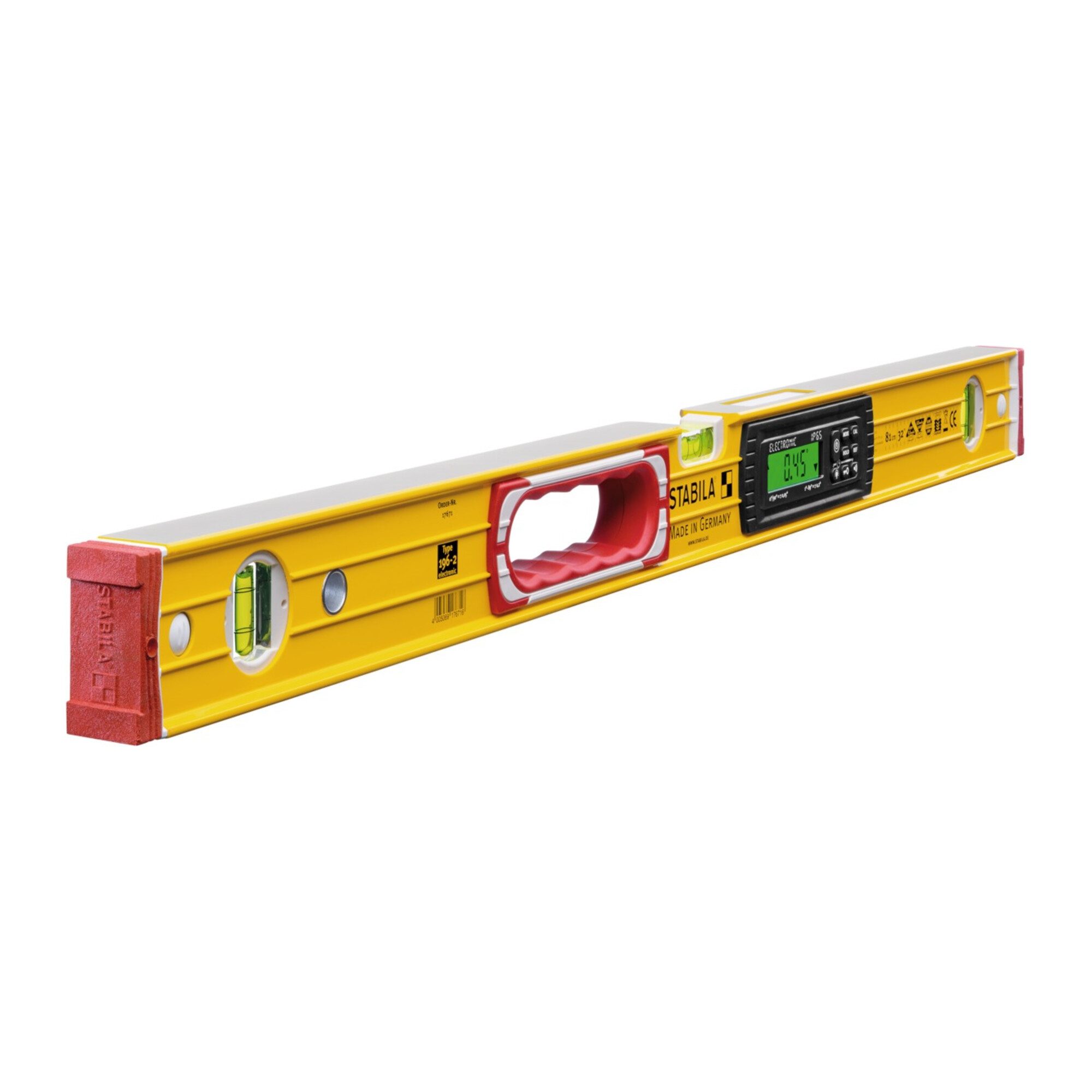 Stabila Wasserwaage STABILA Elektronik-Wasserwaage TECH 196 electronic IP 65, 81 cm, mit