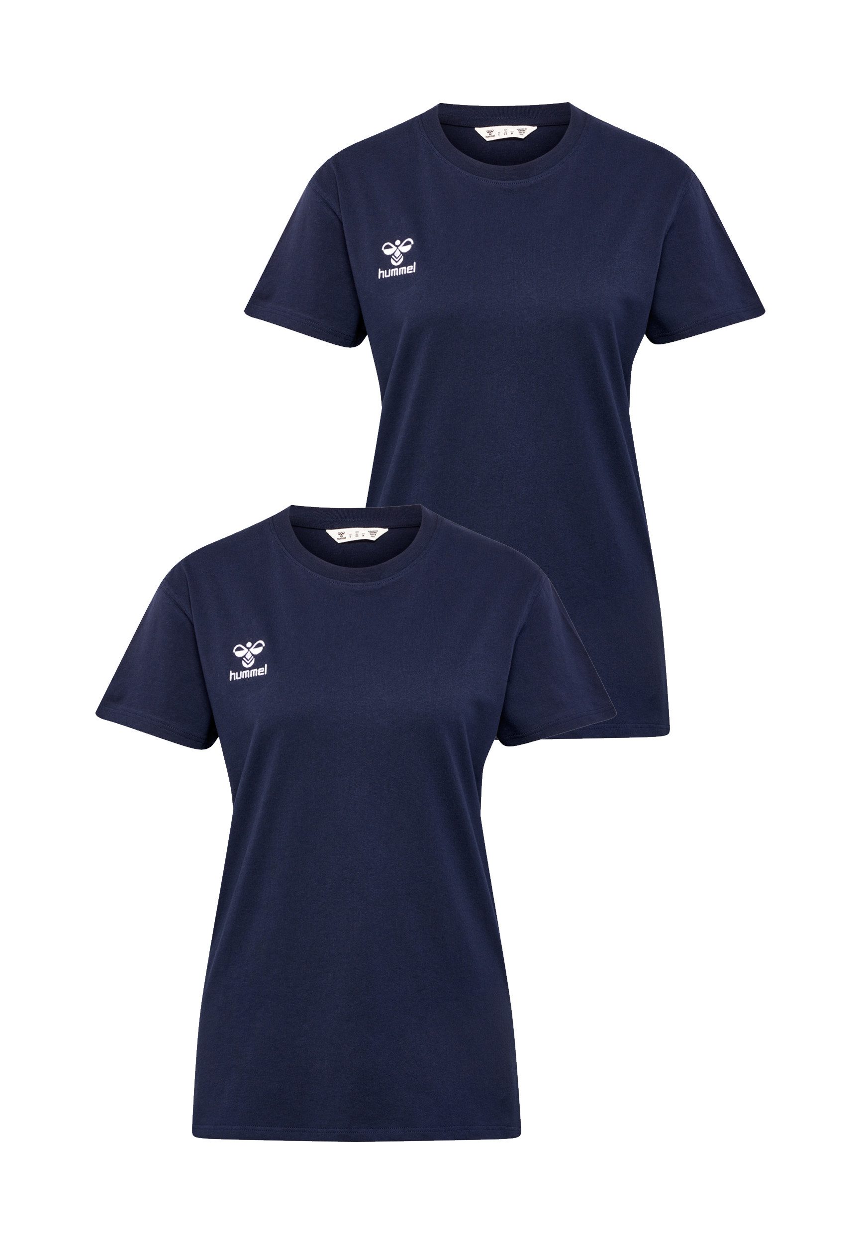 hummel T-Shirt 2er-SET Sport Rundhals Regular günstig online kaufen