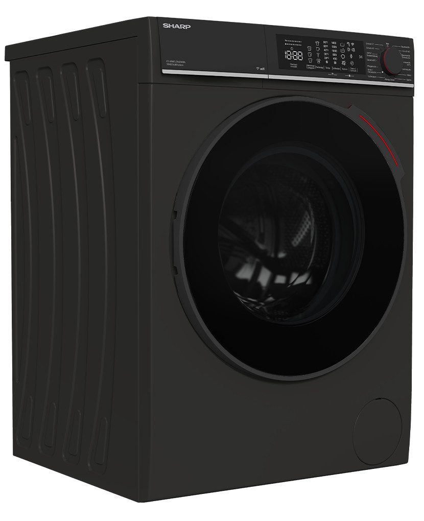 Sharp Waschmaschine ES-WNFL014CMDA-DE, 10 kg, 1400 U/min, WiFi, AquaStop, Steam, AllergySpülen, Eco Track
