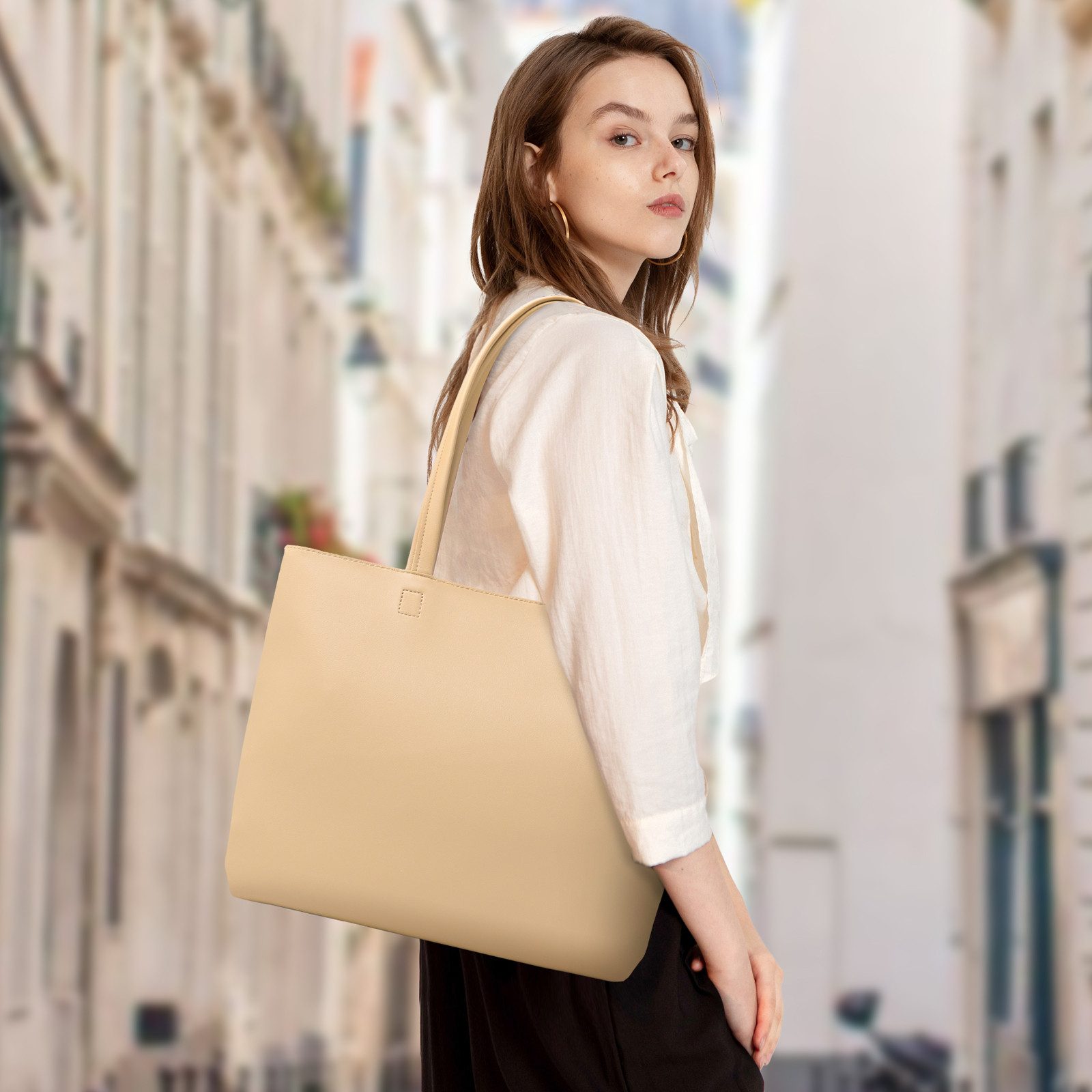 TAN.TOMI Shopper Damen Henkeltaschen Groß Handtasche Mit Einer Kosmetiktasc günstig online kaufen