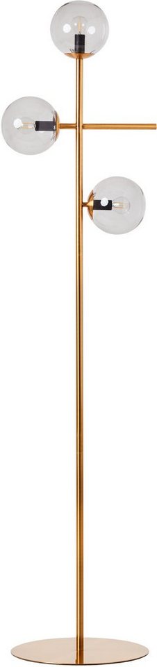 Rauchglas, ohne bronzefarben, H: Stehlampe Arlberg, 165,5cm Leuchtmittel, Kretschmer Maria E14, Home&Living Guido