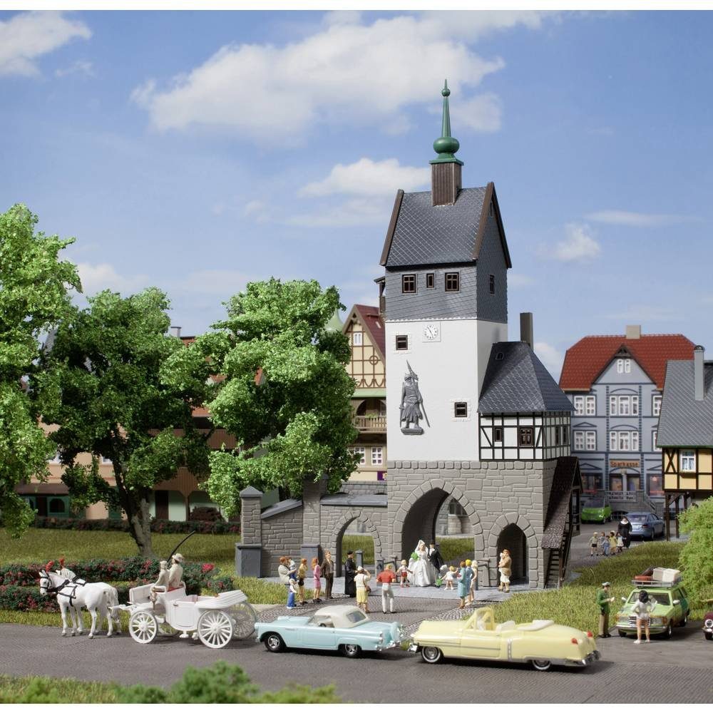 Modelleisenbahn-Gebäude H0, TT Stadttor