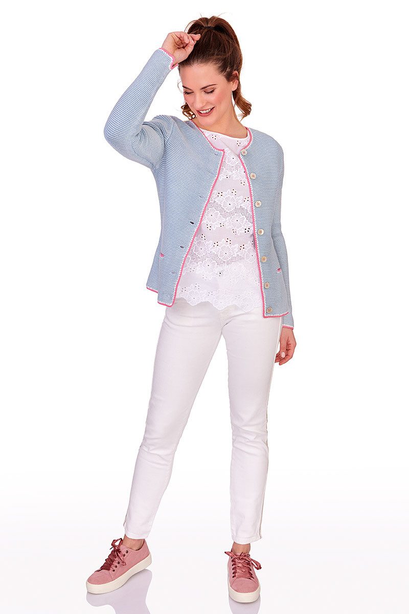Lieblingsstück Trachtenbluse Blusenshirt - RENEE - weiß