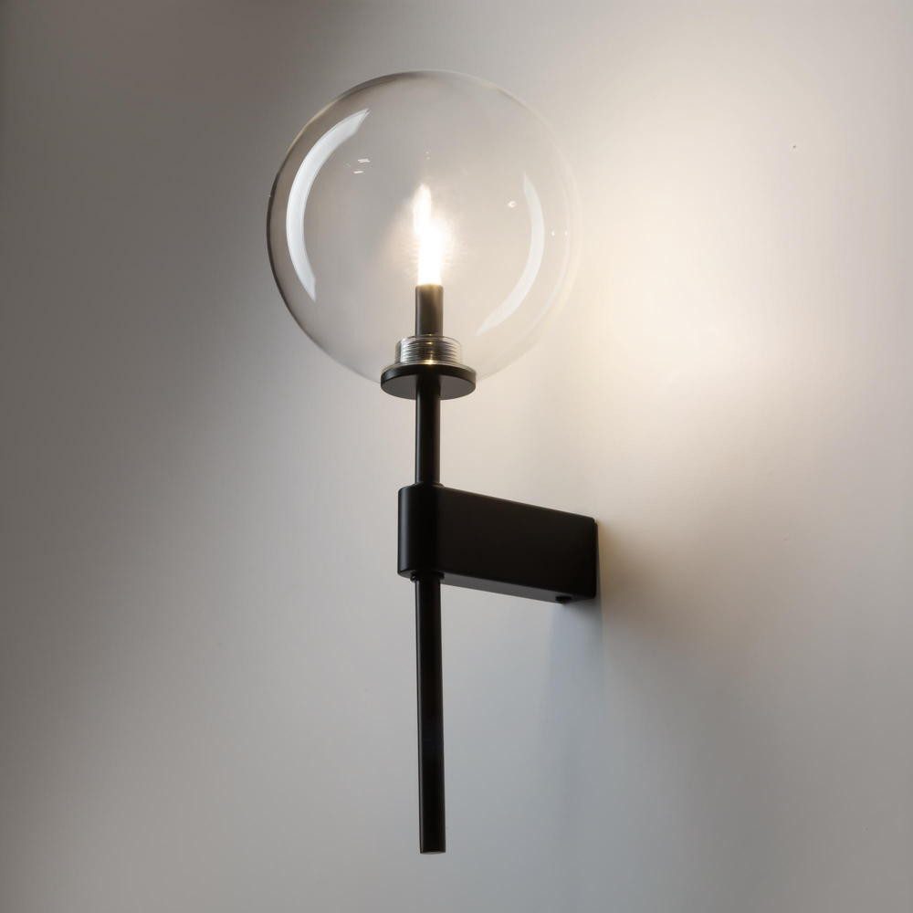 Maytoni Wandleuchte Wandleuchte Mood in Schwarz und Transparent G4