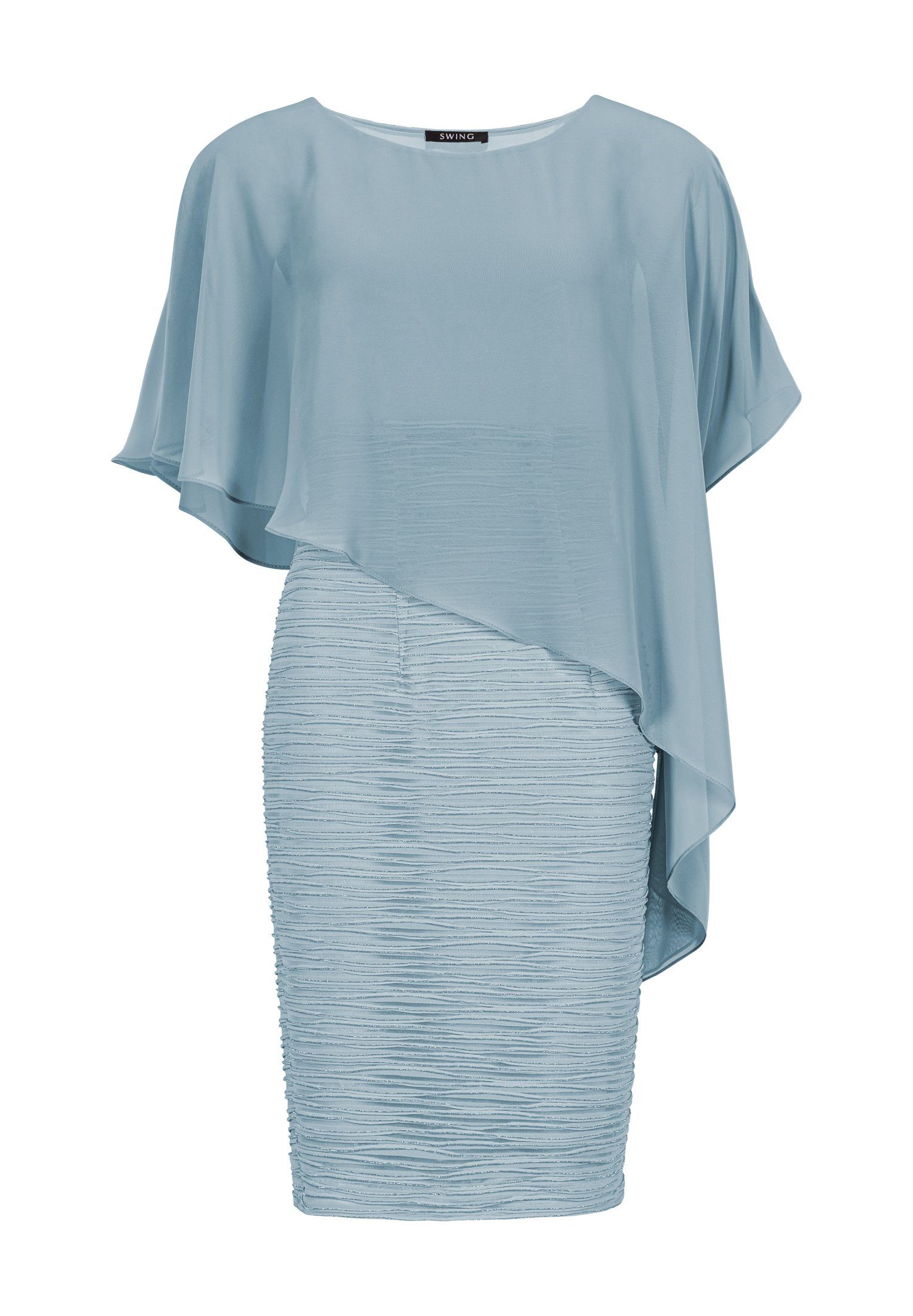 silber Cocktailkleid / SWING blau