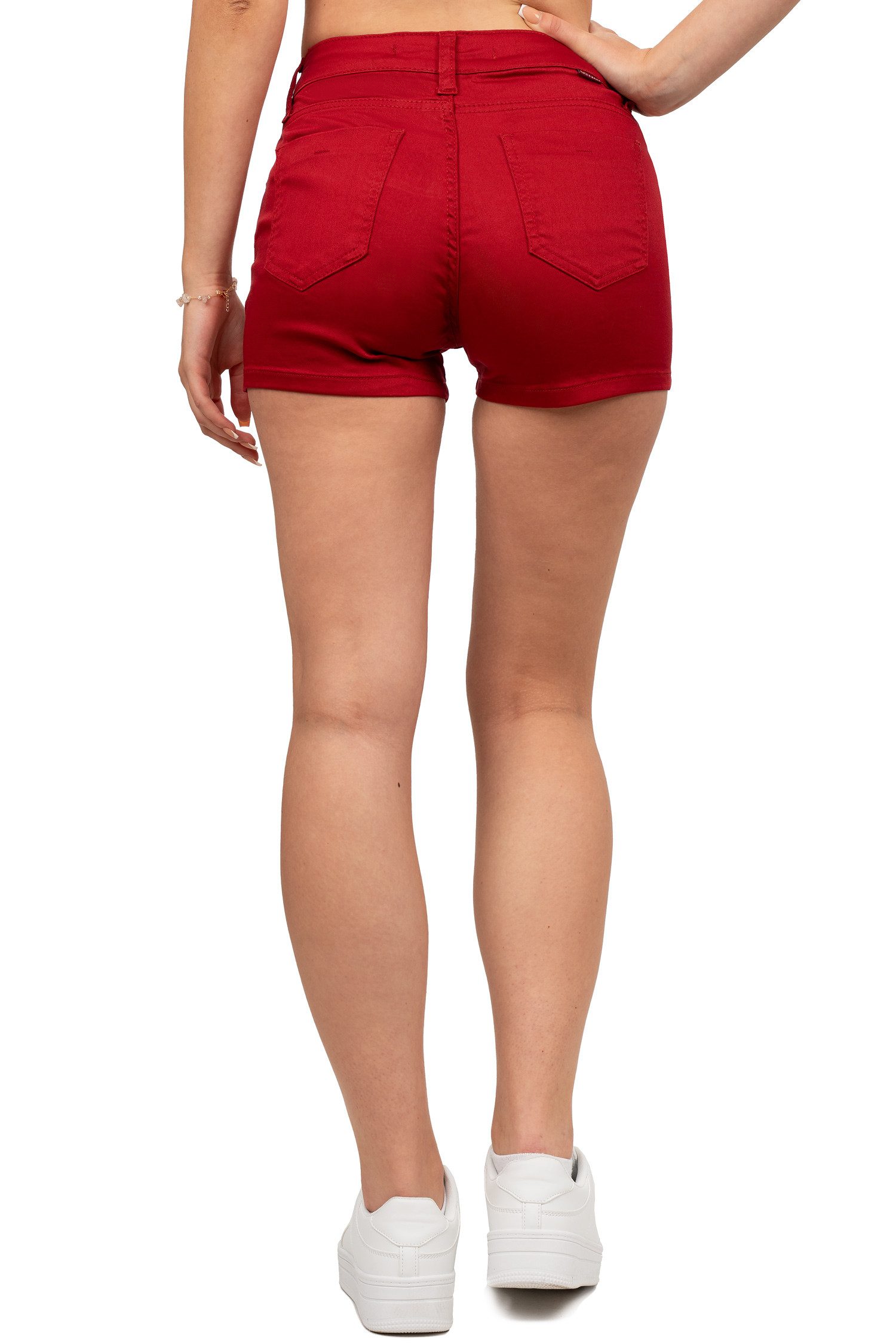 Cipo & Baxx Shorts Damen Regular Fit Kurze Hose Mid Waist BA-WK195 Vielfältig und Stilvoll