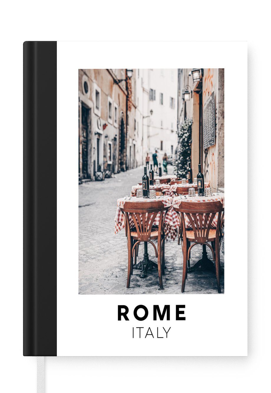 MuchoWow Notizbuch Rom - Italien - Wein, Journal, Merkzettel, Tagebuch, Notizheft, A5, 98 Seiten, Haushaltsbuch