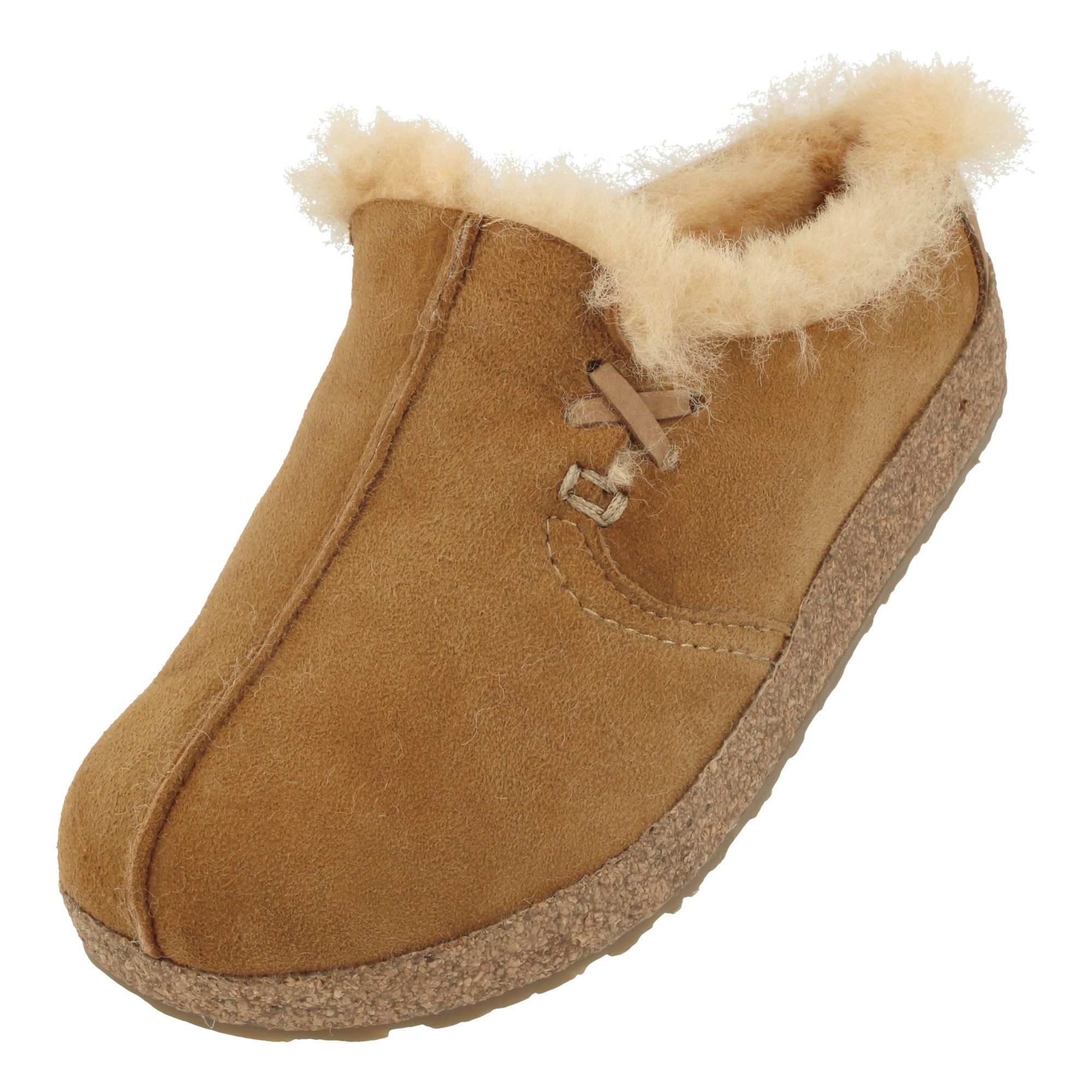 Haflinger Haflinger Saskatchewan Lammfell Leder Hausschuhe Unisex Hausschuh