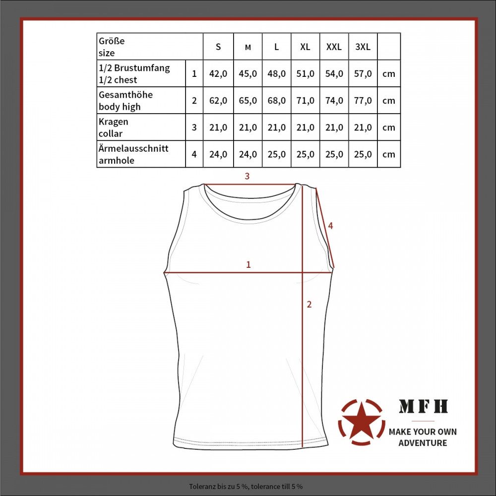 MFH Tanktop BW Tank-Top mit Adler von MFH.