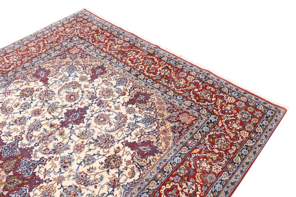 Höhe: Handgeknüpfter rechteckig, Isfahan Seidenkette 8 155x235 Nain Orientteppich, mm Orientteppich Trading,