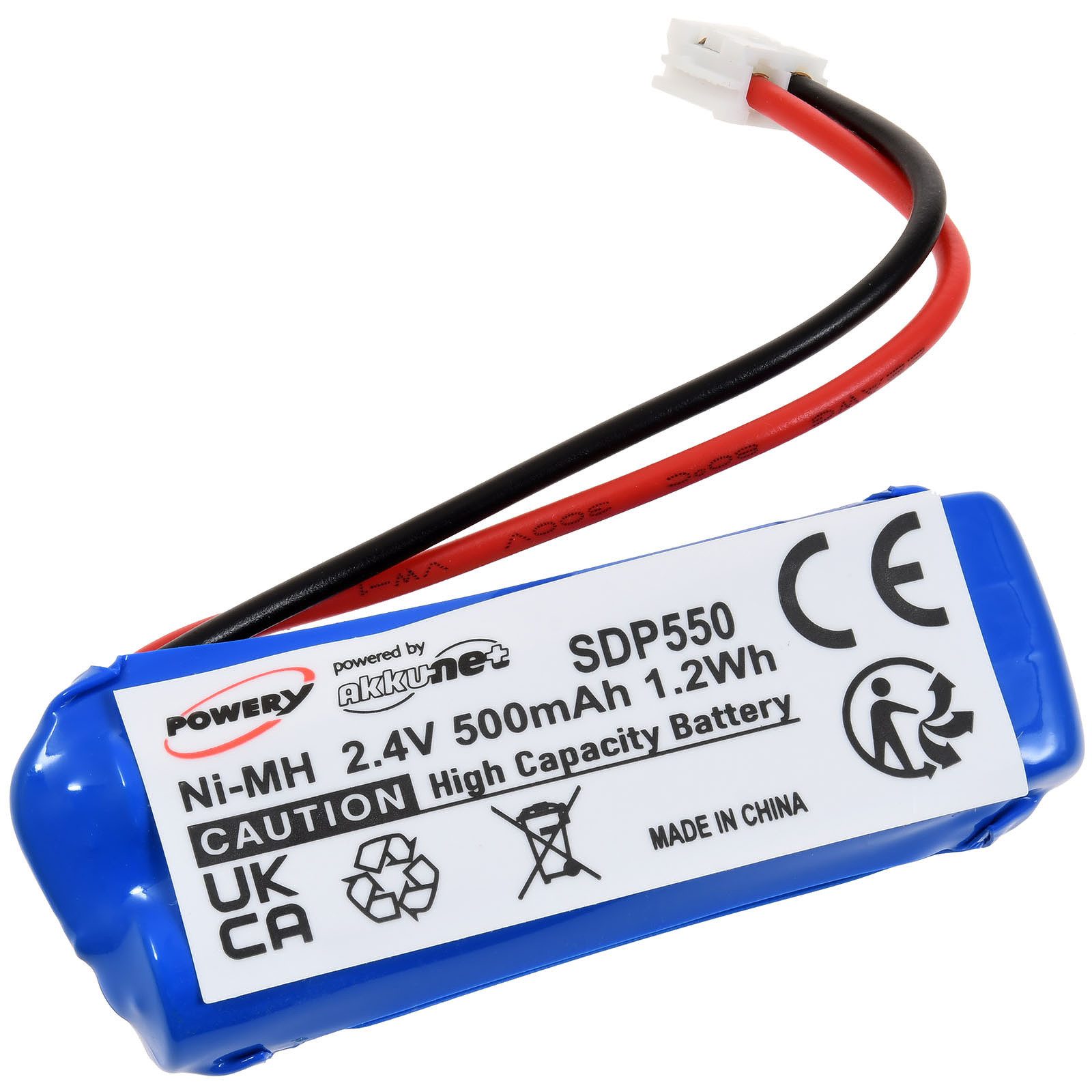 Powery Akku ersetzt Medion Typ GPHC05RN01 Akku 500 mAh (2.4 V)