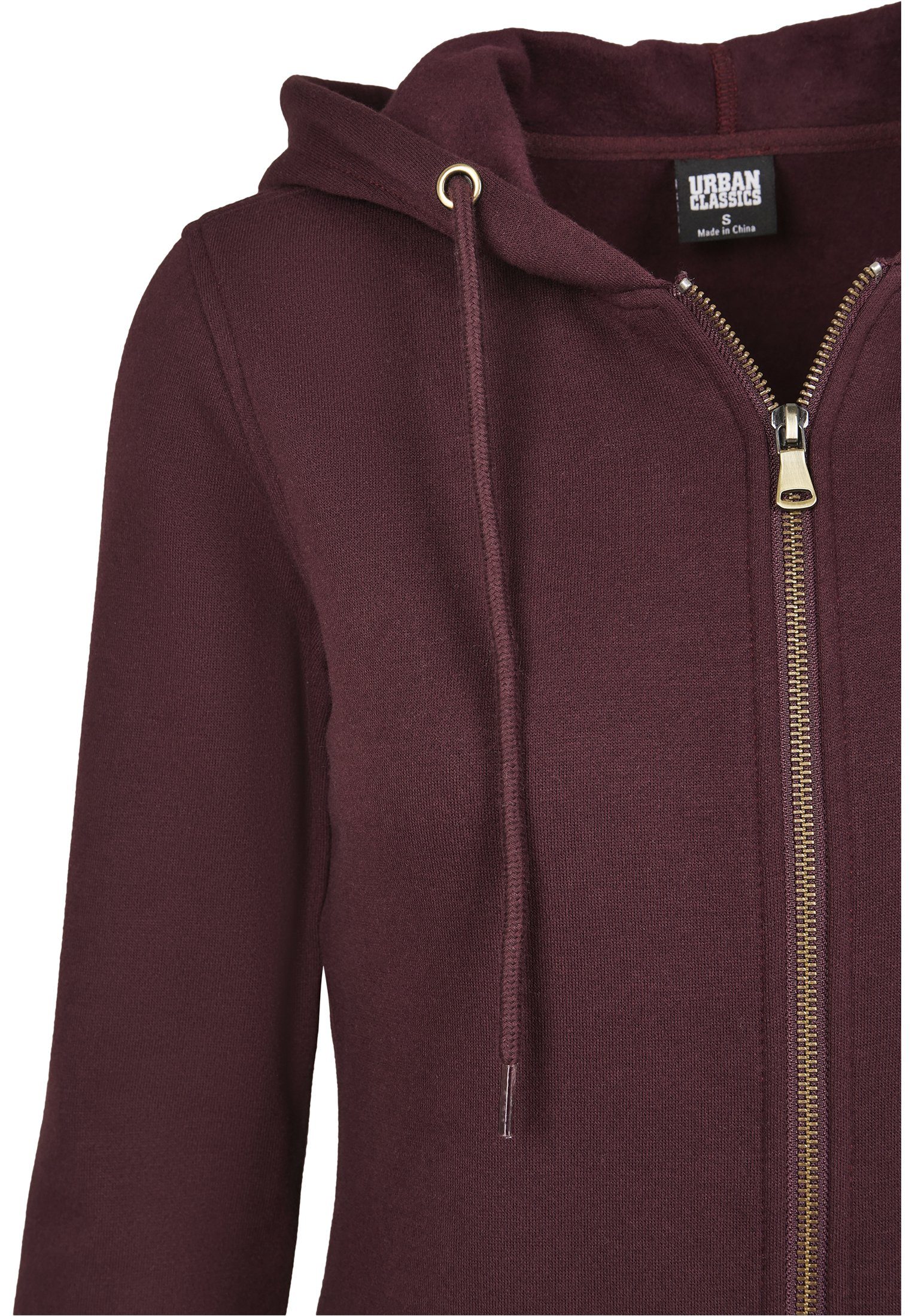 URBAN CLASSICS Parka Sweat Damen (1-St) redwine Girls Parka