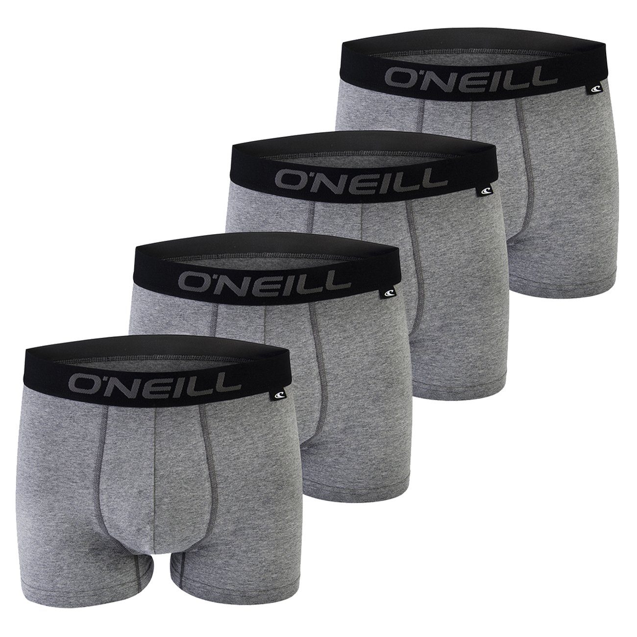 O'Neill Boxershorts Men boxer O'Neill plain Multipack (4-St) mit Logo Webbund