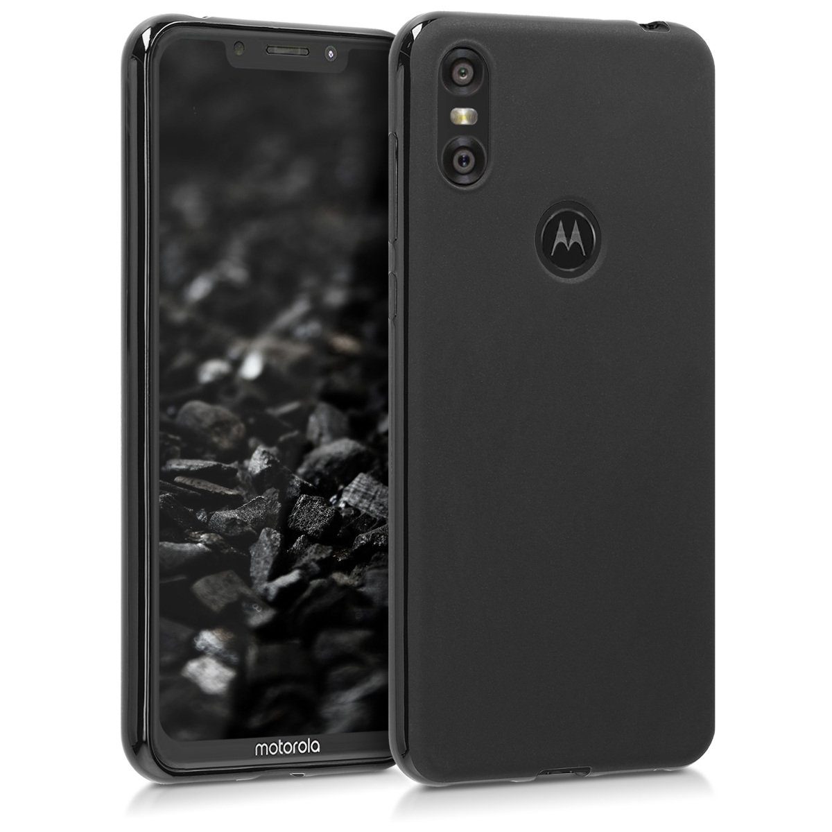 kwmobile Handyhülle Hülle für Motorola One (5.9), Hülle Silikon - Soft Handyhülle - Handy Case Cover