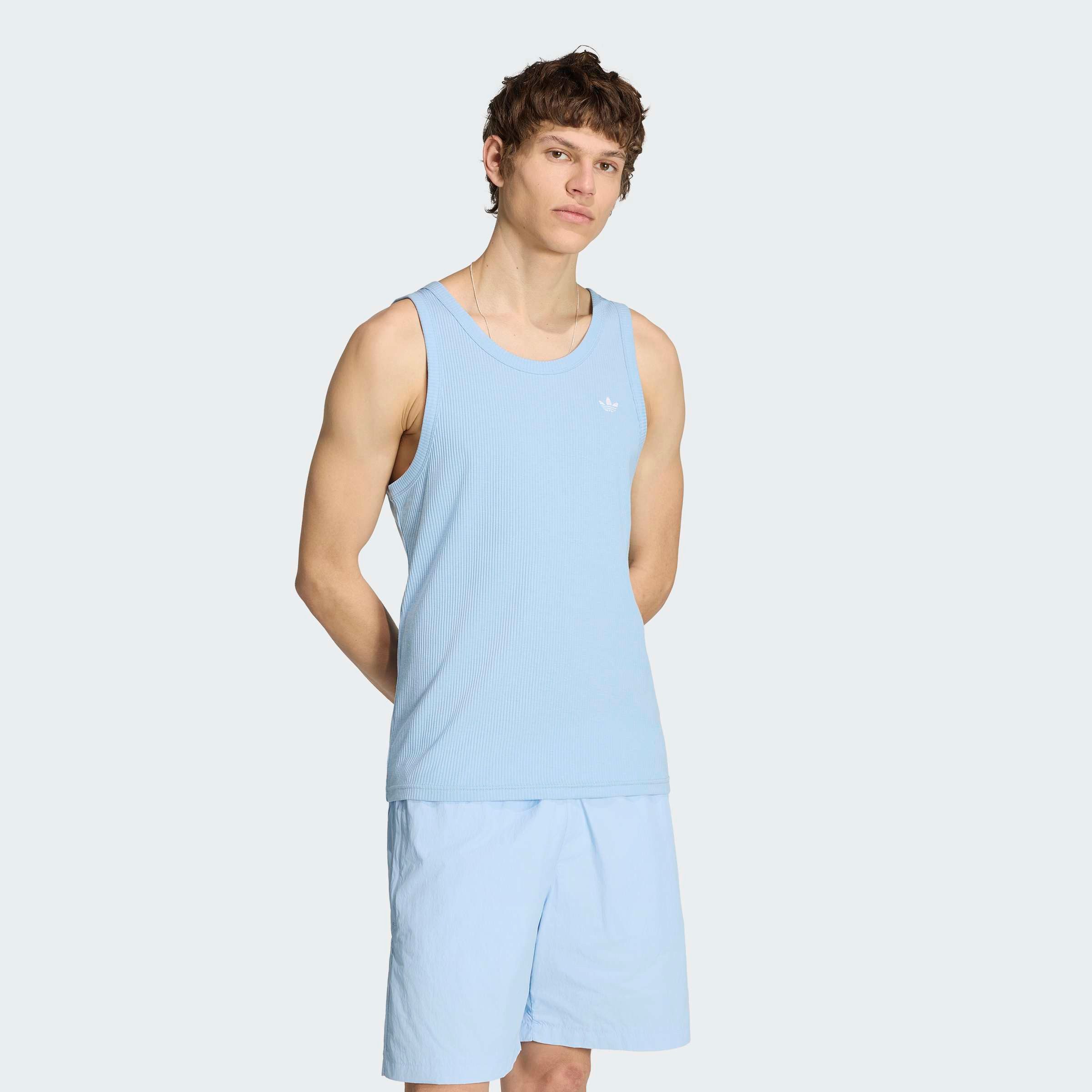adidas Originals Tanktop TREFOIL ESSENTIALS mit Rundhalsausschnitt, ohne Verschluss, aus Baumwolle