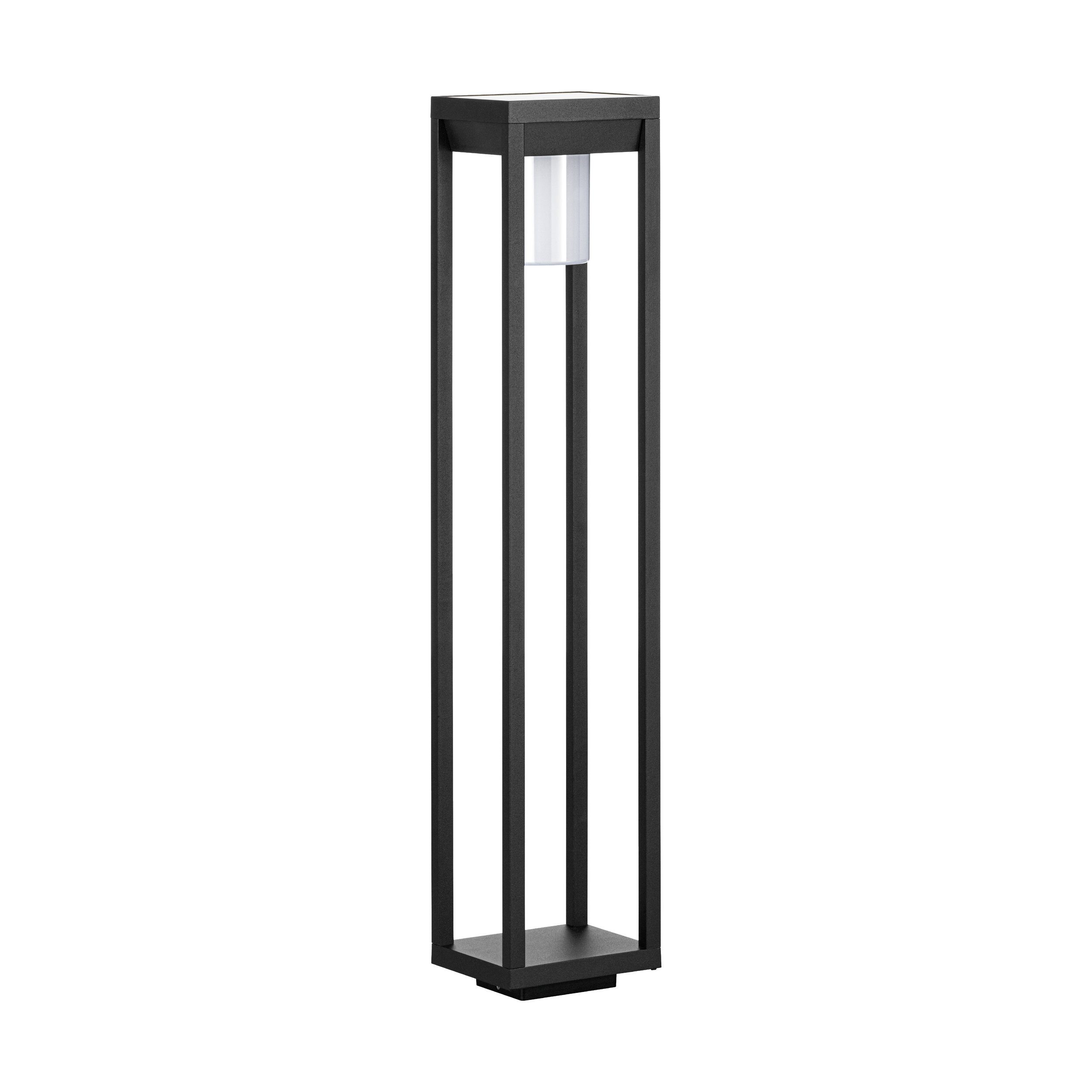 EGLO LED Sockelleuchte Martano, Leuchtmittel inklusive, Stehleuchte - L15 x B15 x H80 cm - schwarz - 3,7W inkl.