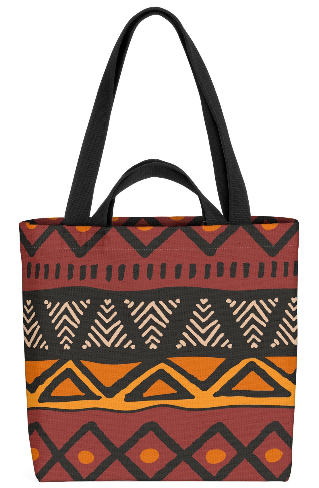 ethnisch global afrikanisch Linie minimal VOID (1-tlg), Muster welt Henkeltasche muster Bohemian