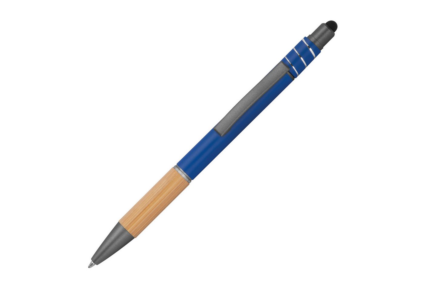 Thumbnail - Macma Kugelschreiber 10 Fidget Touchpen-Kugelschreiber / aus Metall / Farbe: blau