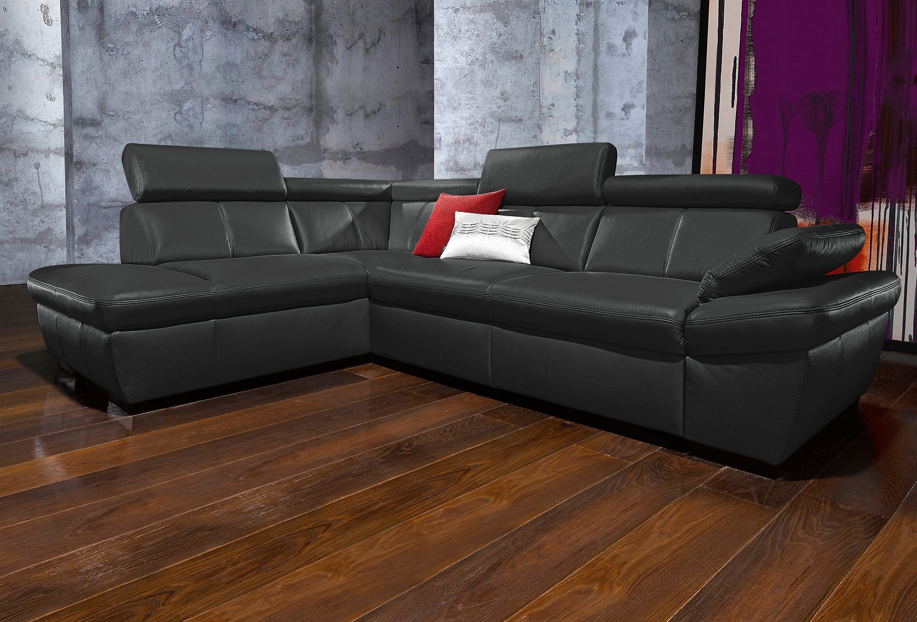 exxpo - sofa fashion Ecksofa Salerno, Funktionssofa, hoher Sitzkomfort, Bre günstig online kaufen