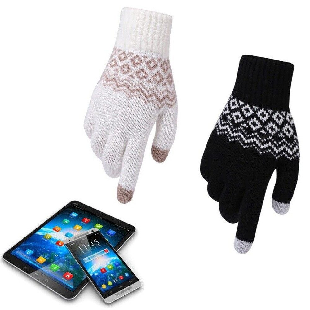 SpionProfi Strickhandschuhe Winter Handschuhe Touchscreen Damen Herren Handy Smartphone Sport Winterhandschuhe mit Touchscreen Funktion für Smartphone & Tablet