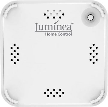 Luminea Home-Control WLAN-Steuerungsmodul RC-350.duo ZigBee WLAN Gateway Smart Home Zentrale App WiFi Mesh, für zum Steuern kompatibler Geräte, z.B. elektrische Türschließzylinder oder Heizkörper-Thermostate